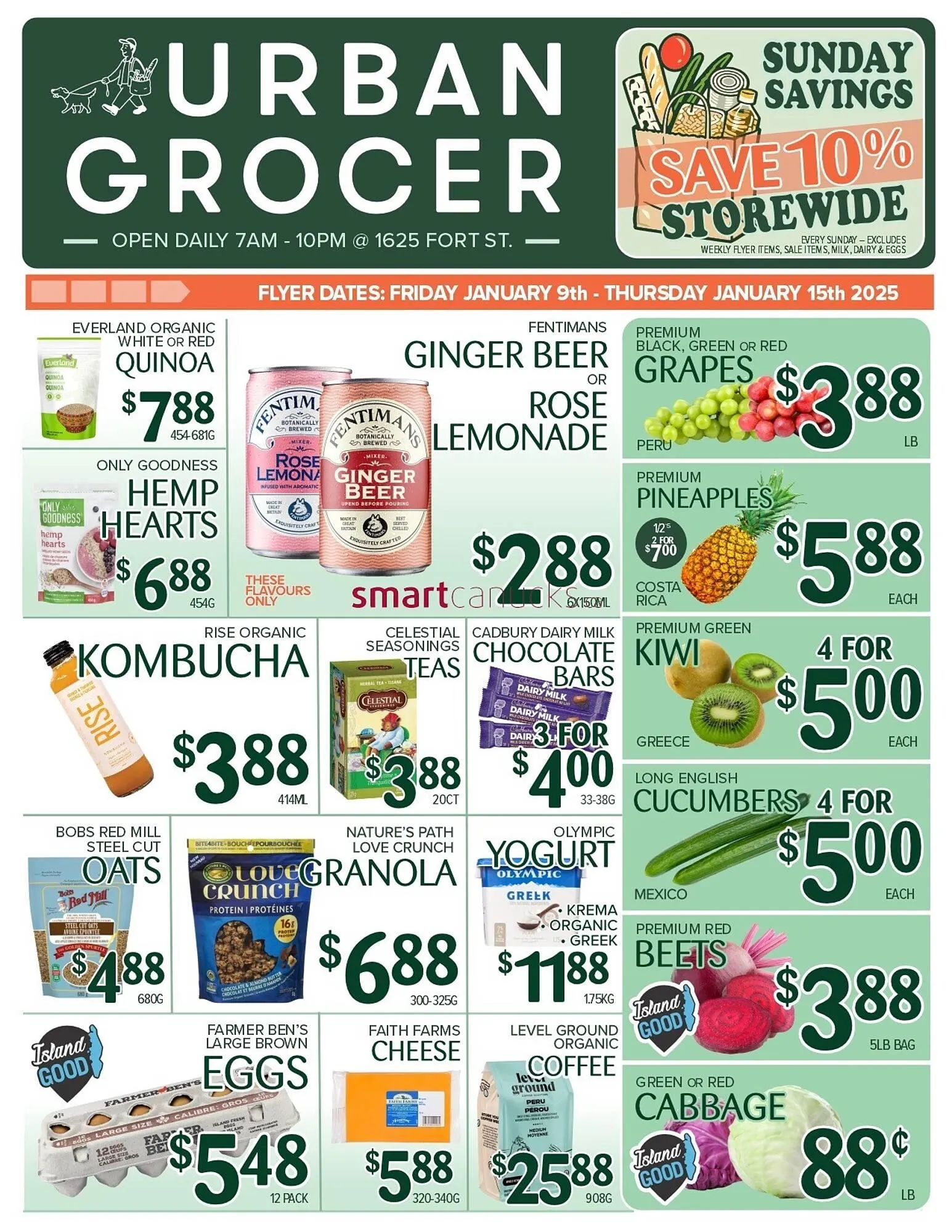 Urban Grocer flyer from January 9 to January 15 2026 - flyer page 1