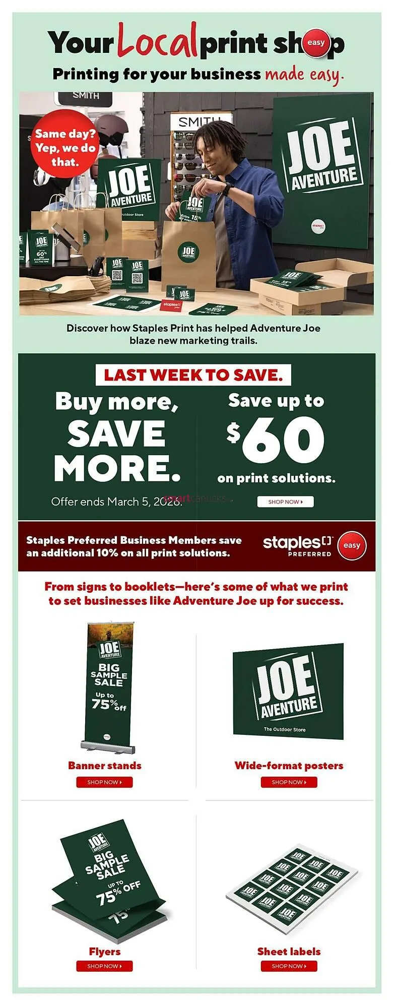 Staples flyer from February 27 to March 5 2026 - flyer page 4