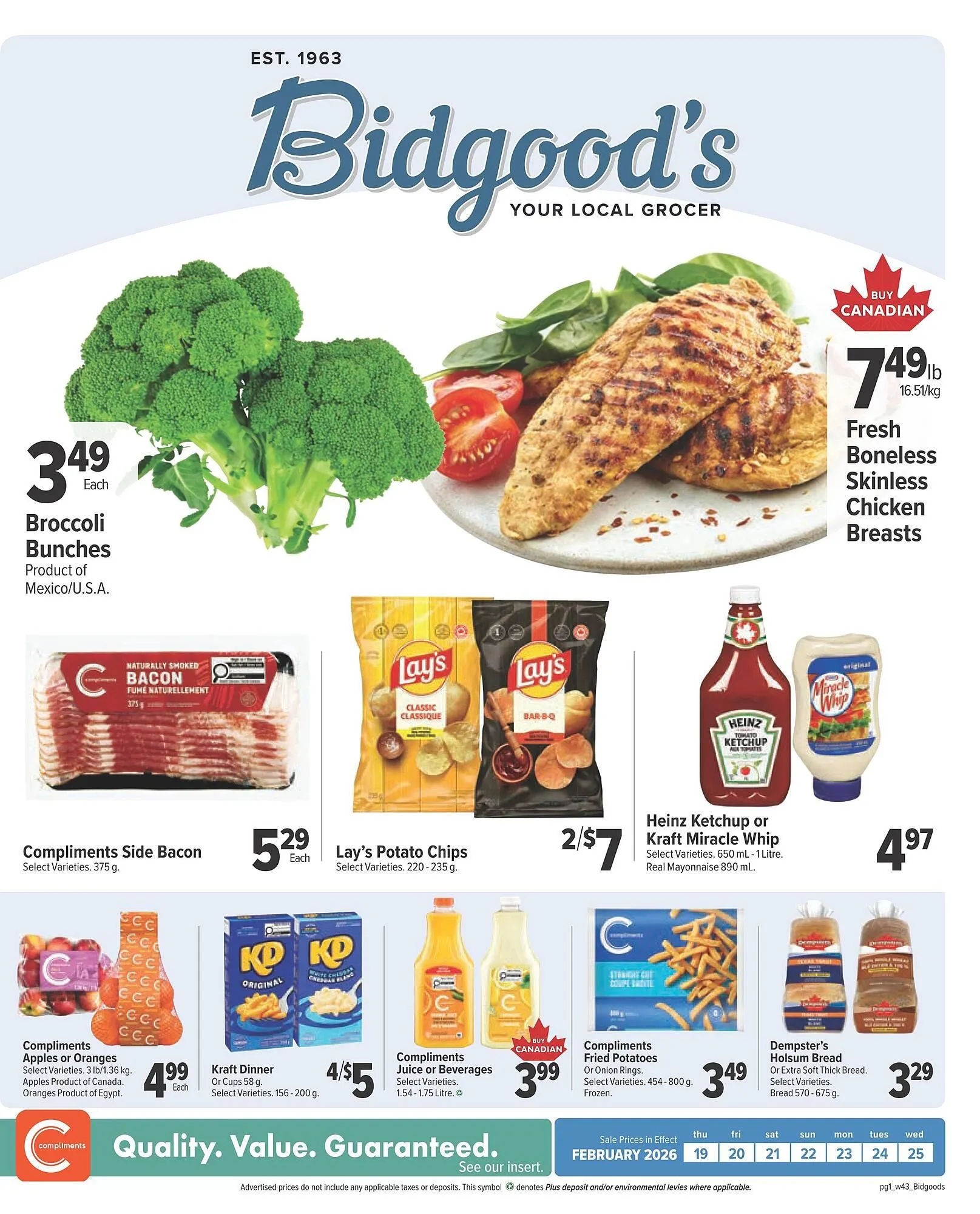 Bidgood's flyer from February 19 to February 25 2026 - flyer page 1