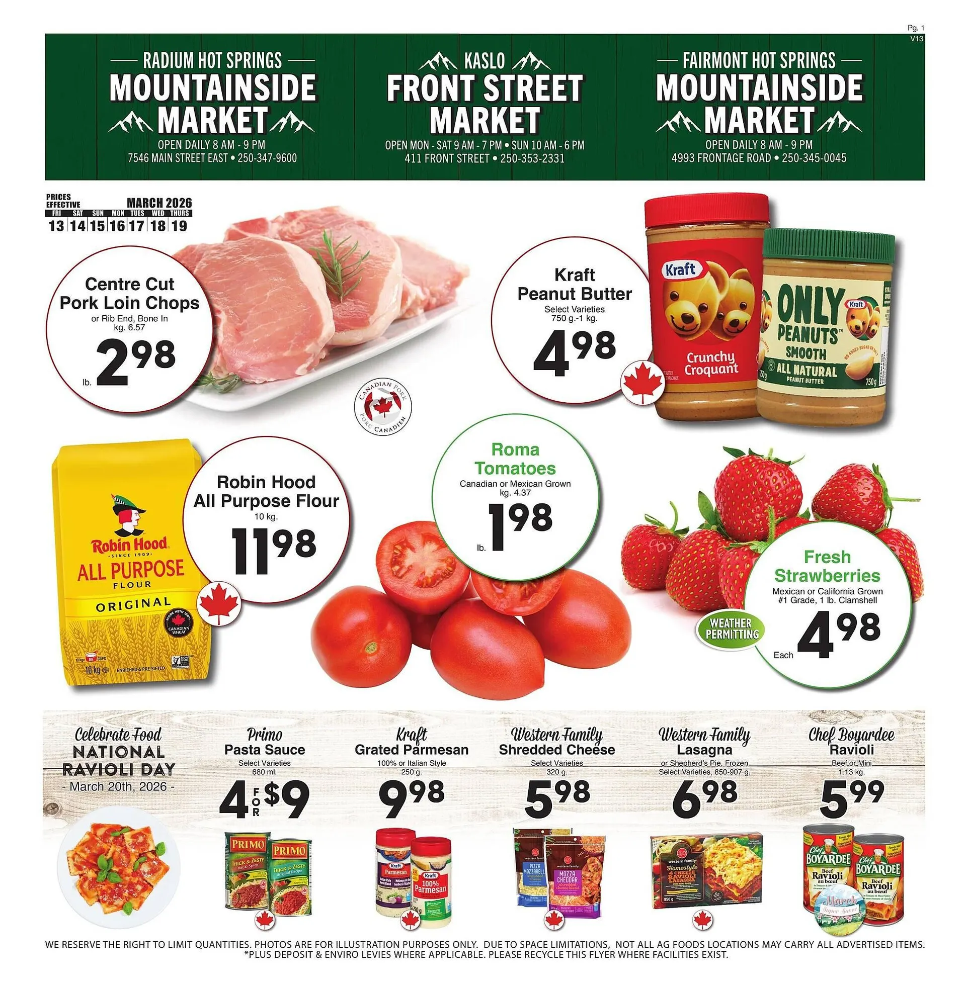 AG Foods flyer from March 13 to March 19 2026 - flyer page 1