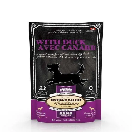 Soft & Chewy Grain-Free Dog Treats, duck