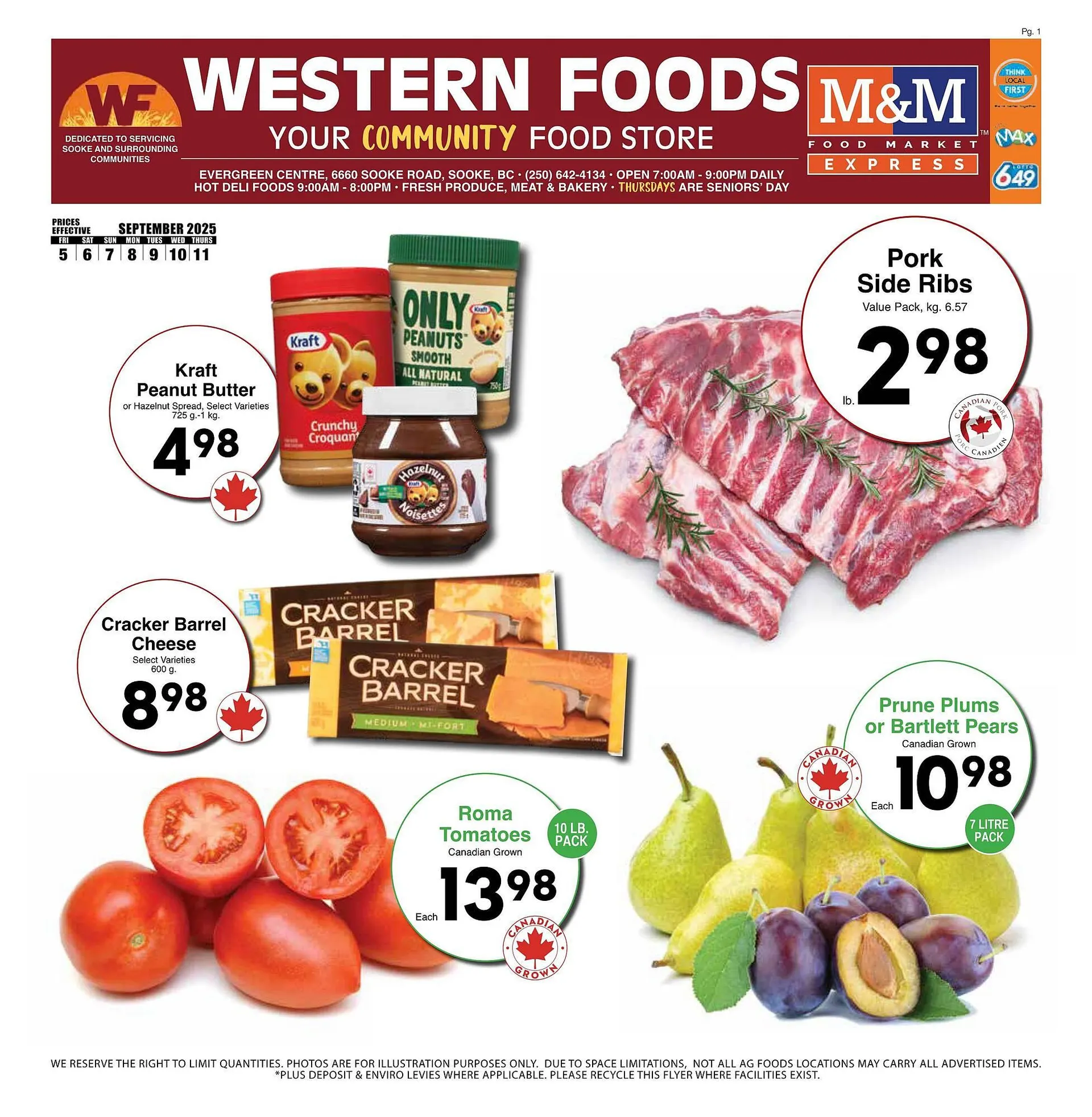 Western Foods flyer from September 5 to September 11 2025 - flyer page 1