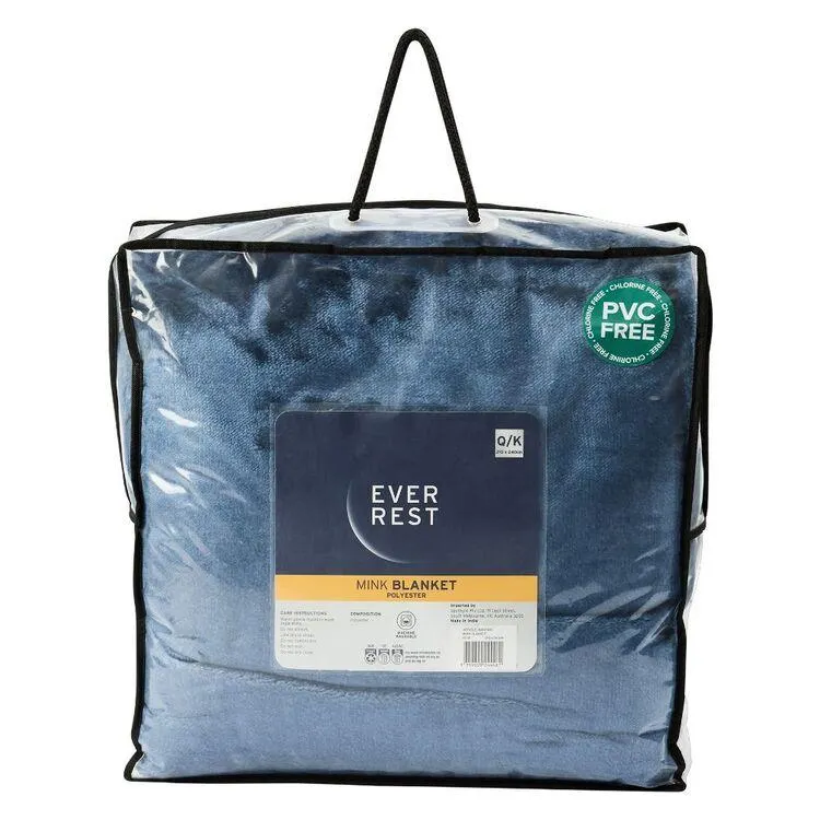 Ever Rest Mink Blanket Blue