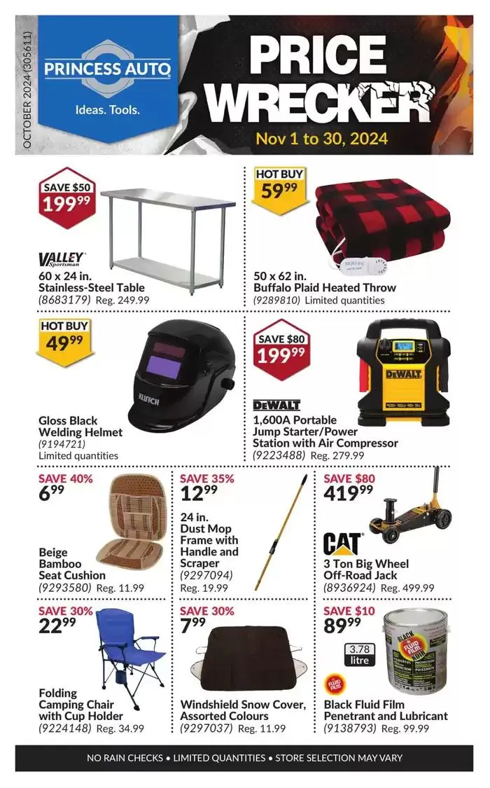Price Wrecker from November 1 to November 30 2024 - flyer page 1