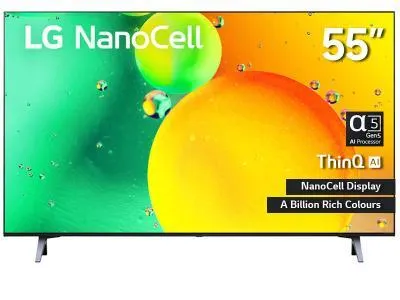 55" LG 55NANO75UQA 4K LED TV with ThinQ AI