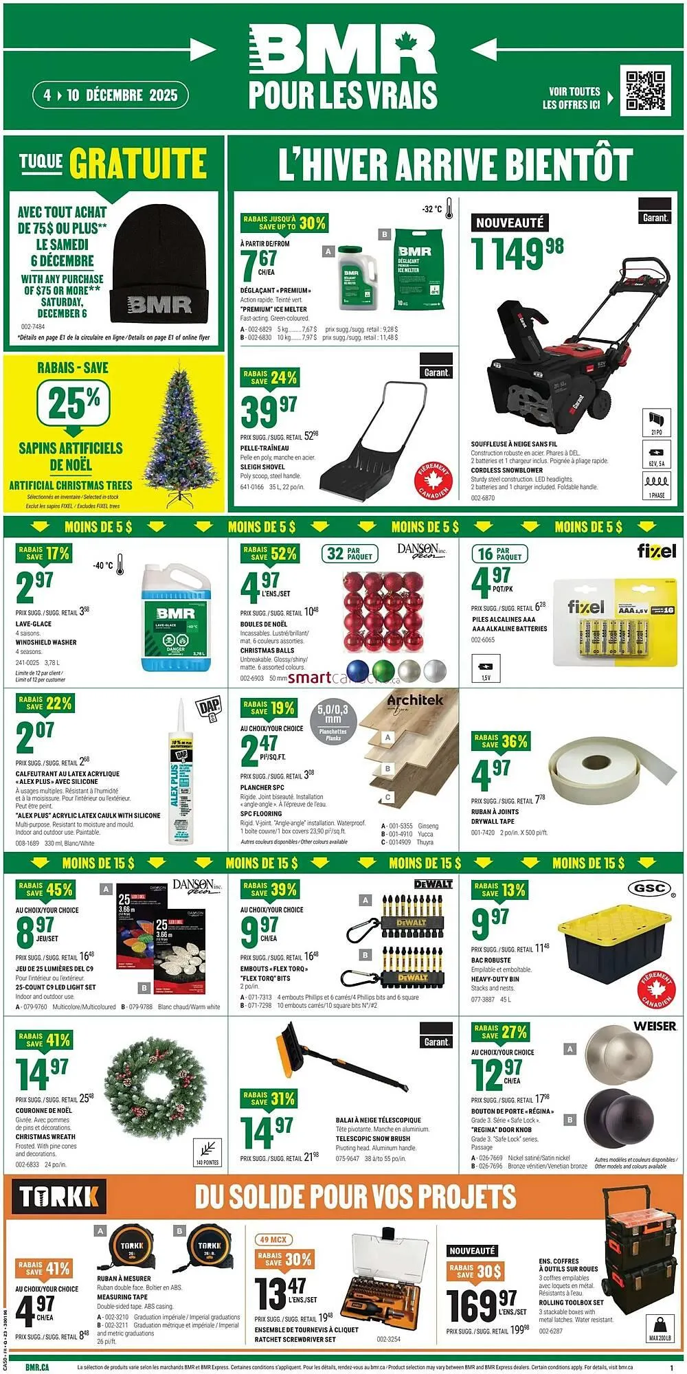 BMR flyer from December 4 to December 10 2025 - flyer page 1