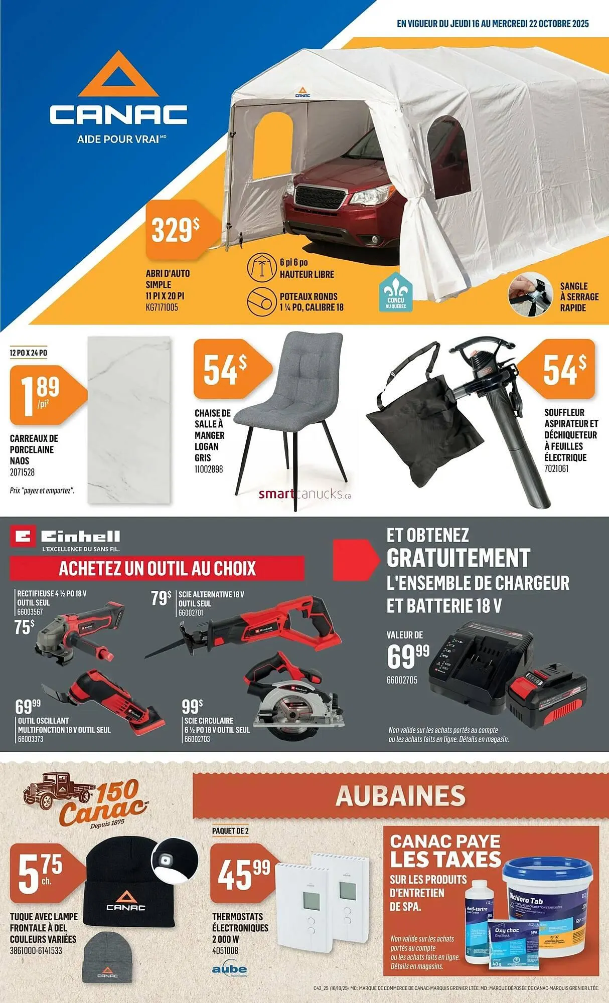 Canac flyer from October 16 to October 22 2025 - flyer page 1