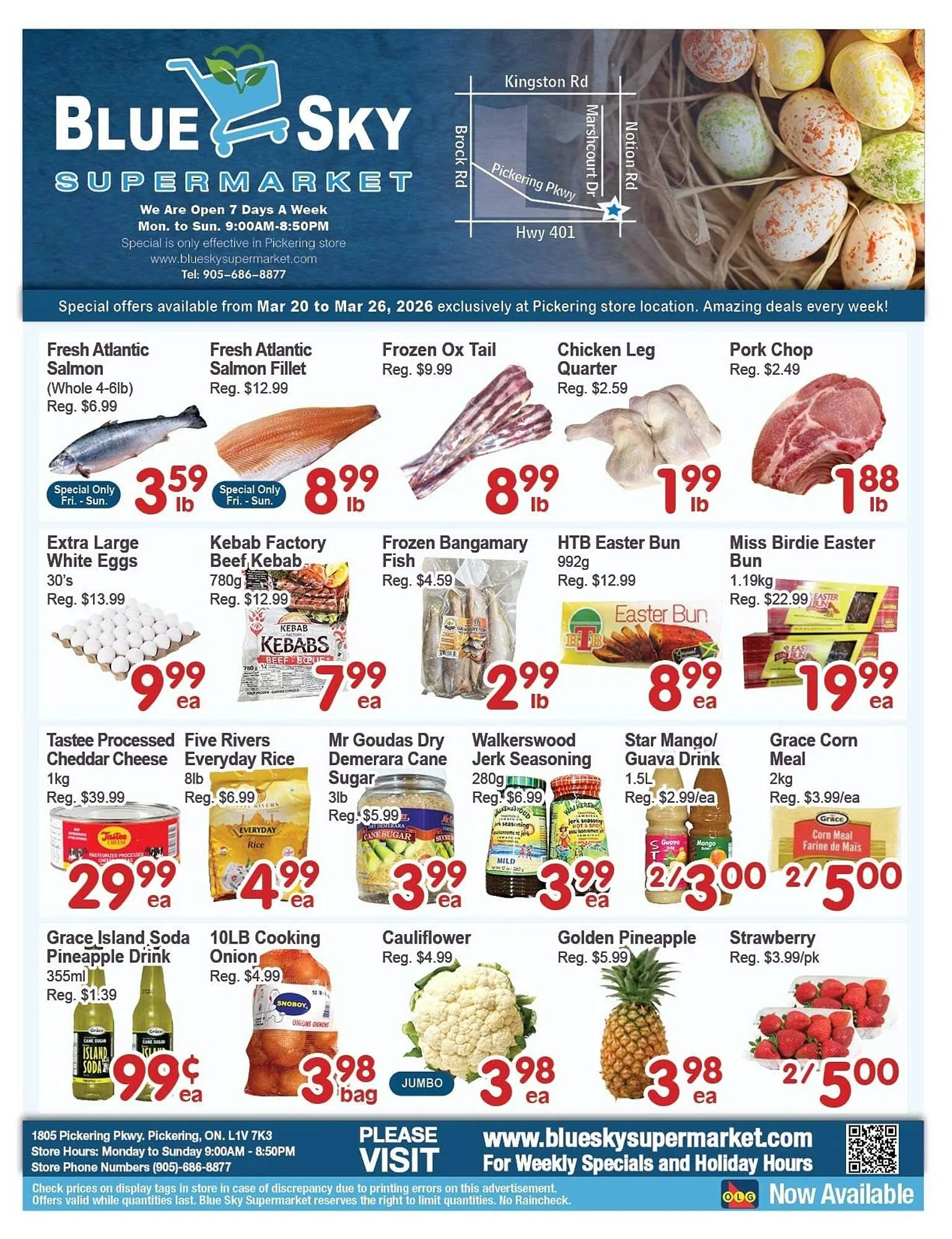 Blue Sky Supermarket flyer from March 20 to March 26 2026 - flyer page 1