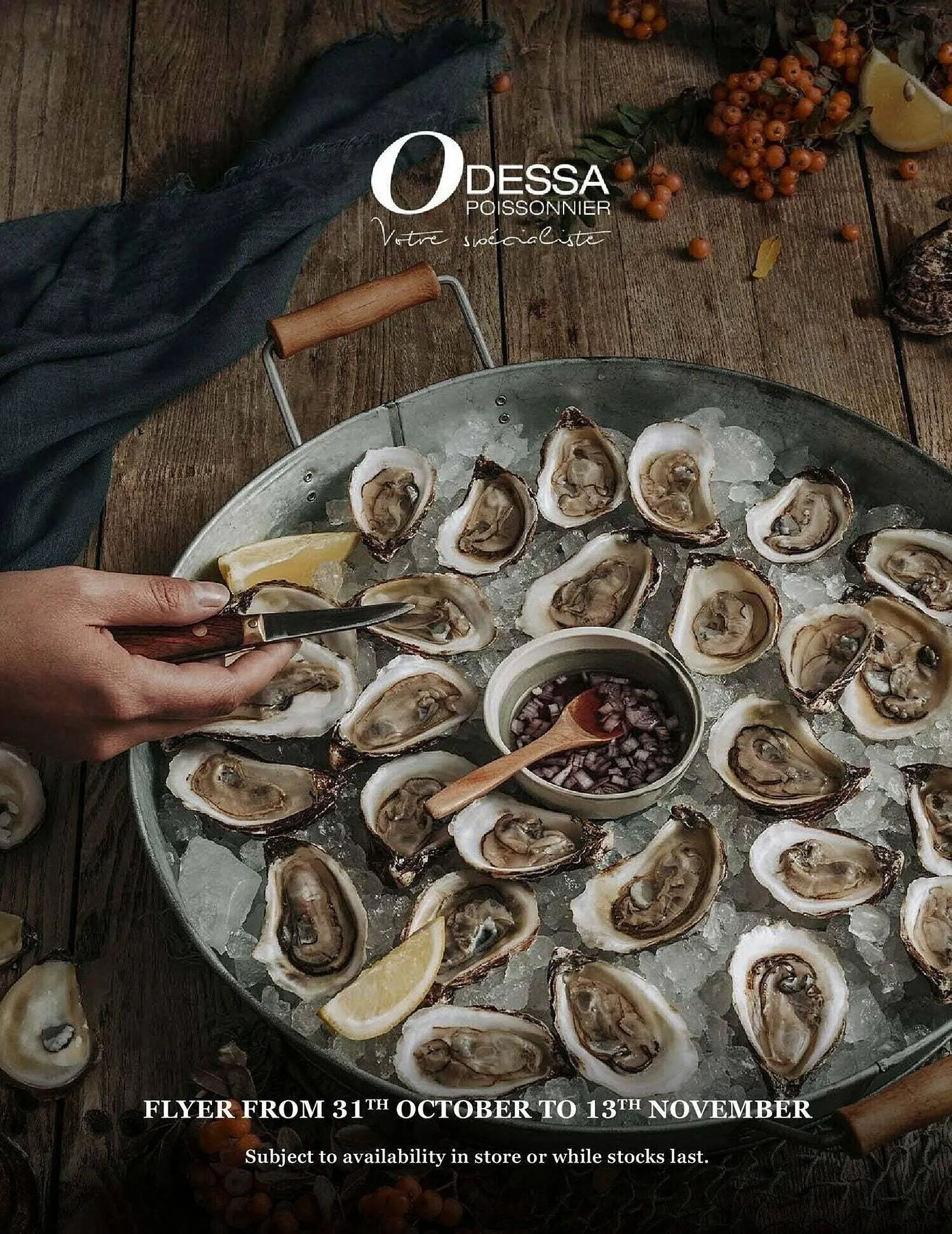 Odessa Poissonnier flyer from November 1 to November 8 2024 - flyer page 1