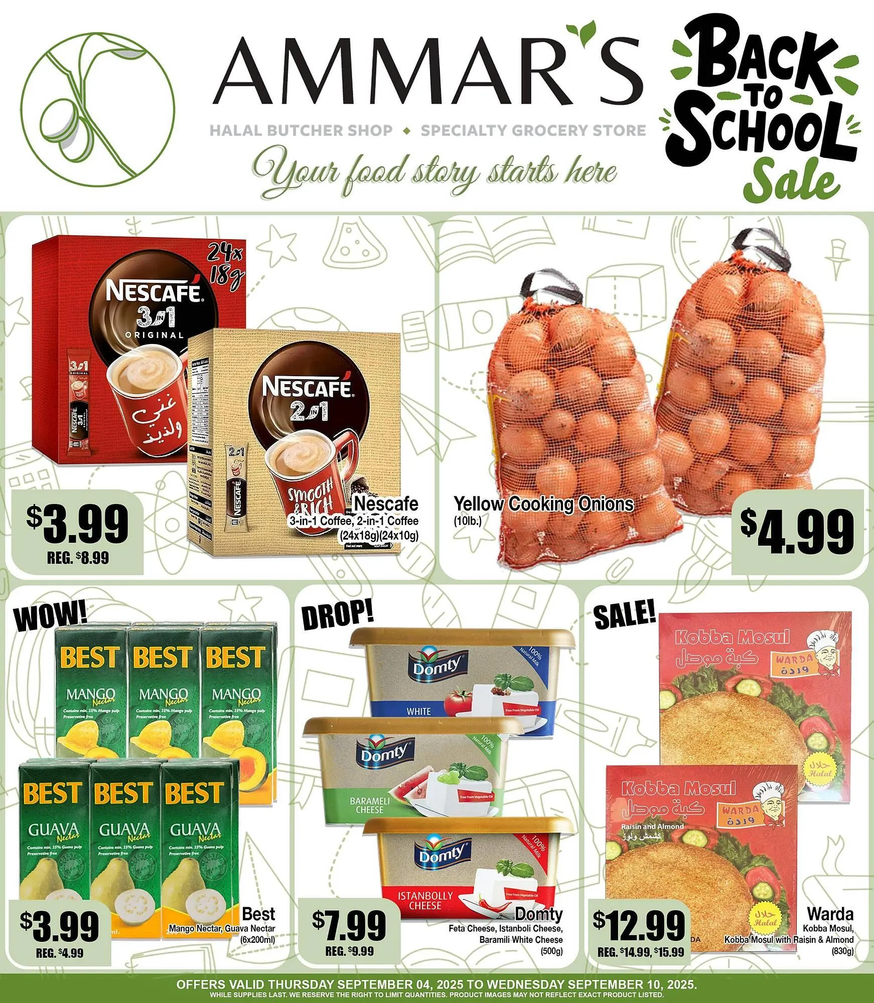 Ammar's Halal Meats flyer from September 5 to September 11 2025 - flyer page 1