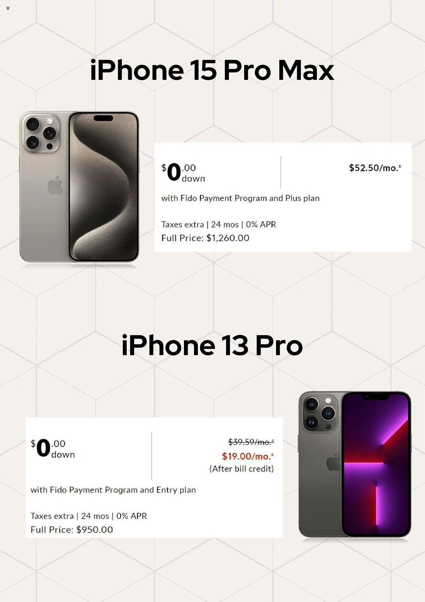 Fido flyer from April 8 to May 12 2024 - flyer page 3