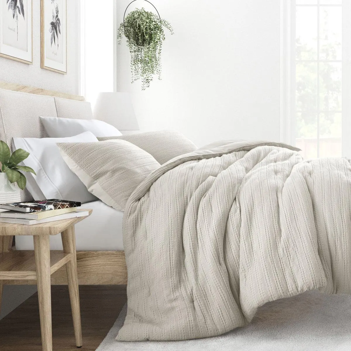 All Season Textured Down Alternative Comforter Set