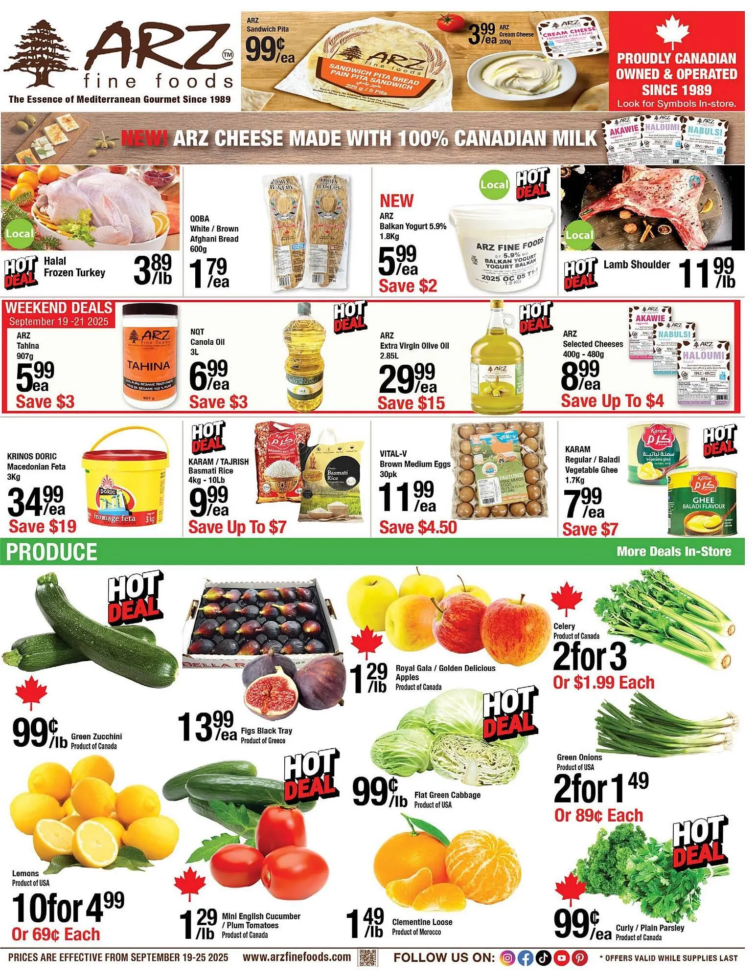 Arz Fine Foods flyer from September 19 to September 25 2025 - flyer page 1