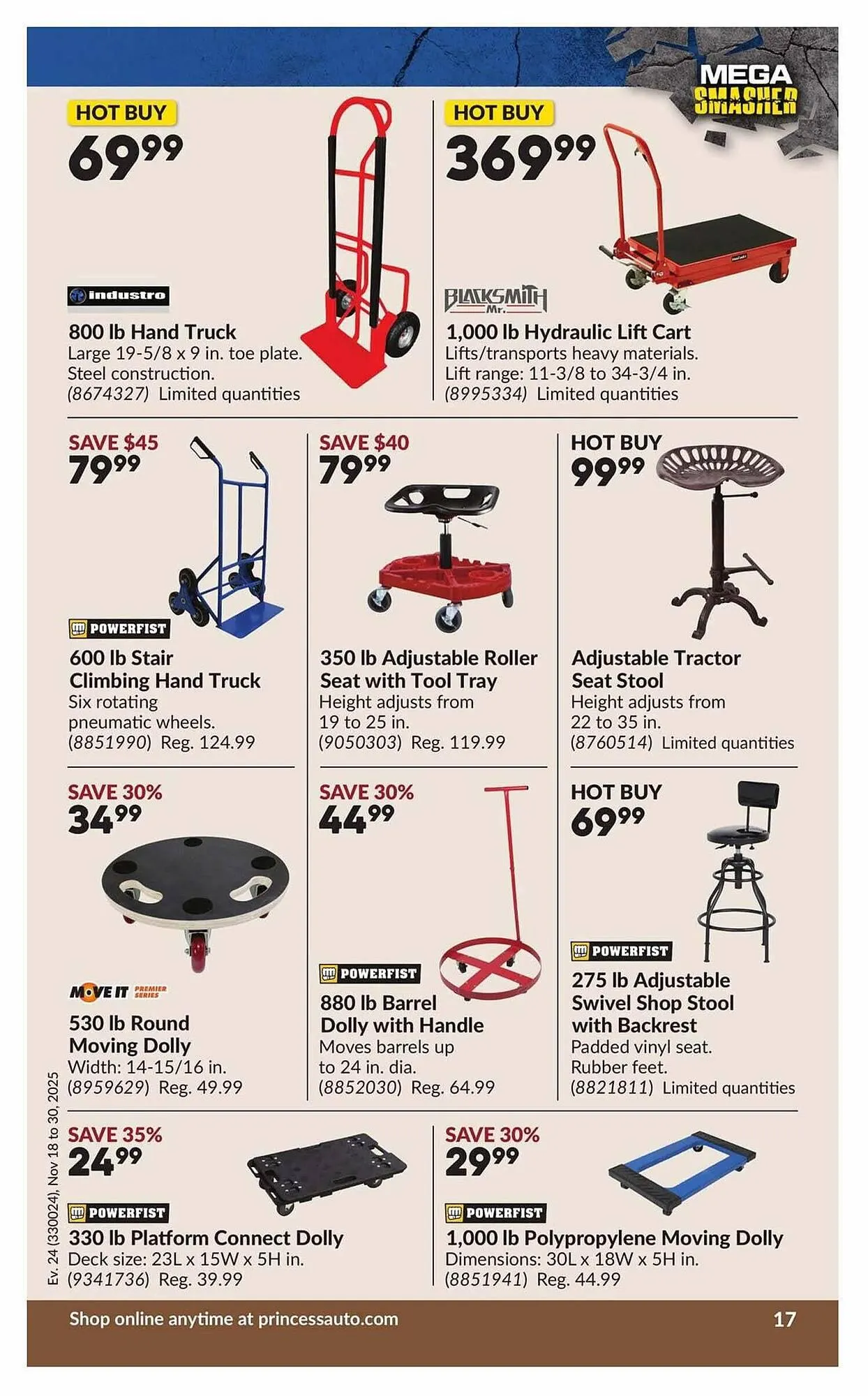 Princess Auto flyer from November 13 to November 20 2025 - flyer page 22