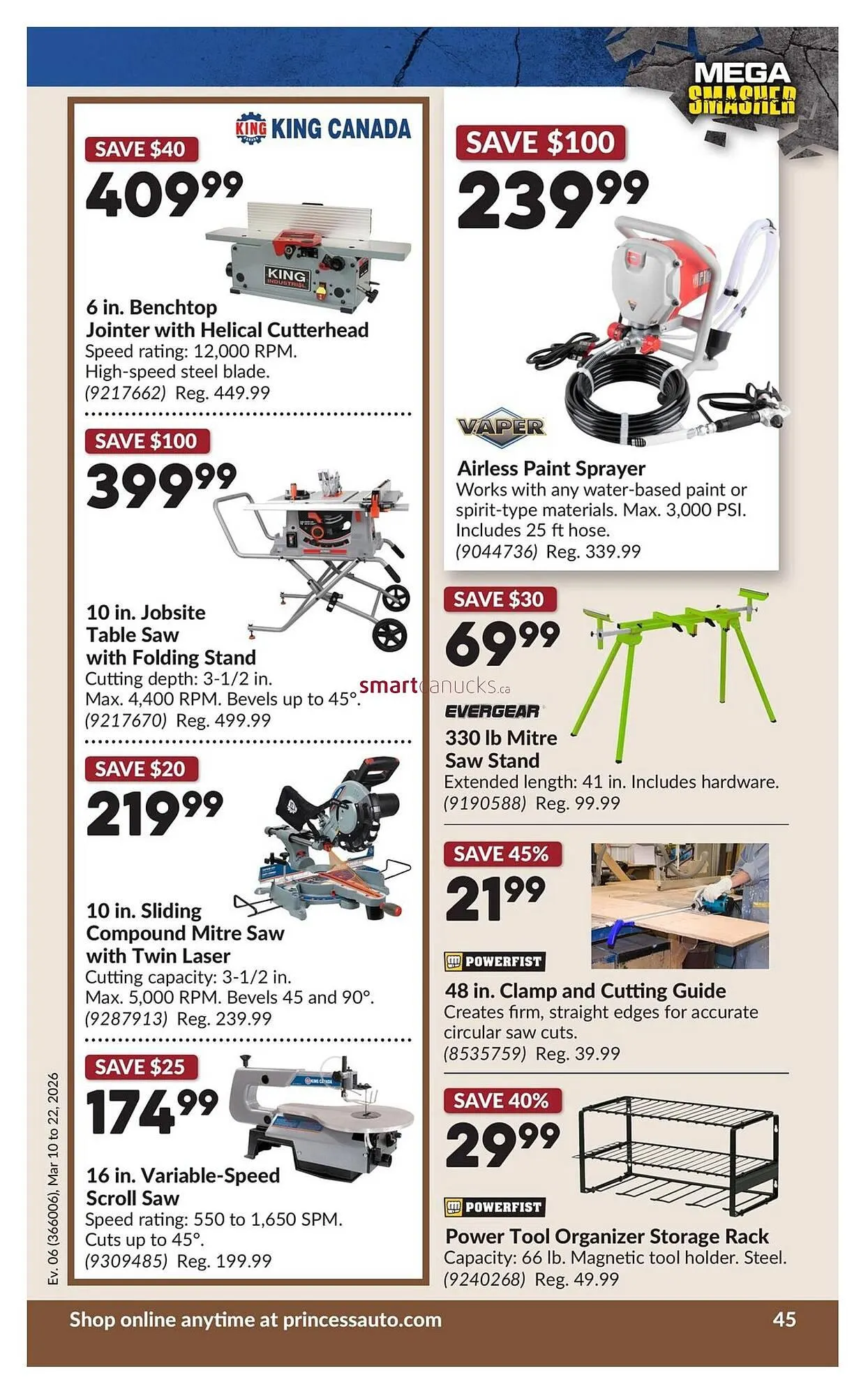 Princess Auto flyer from March 10 to March 22 2026 - flyer page 50