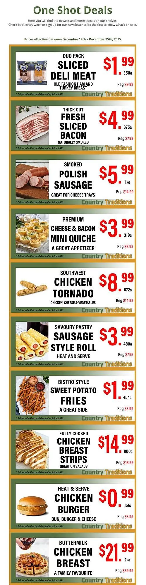 Country Traditions flyer from December 19 to December 25 2025 - flyer page 1