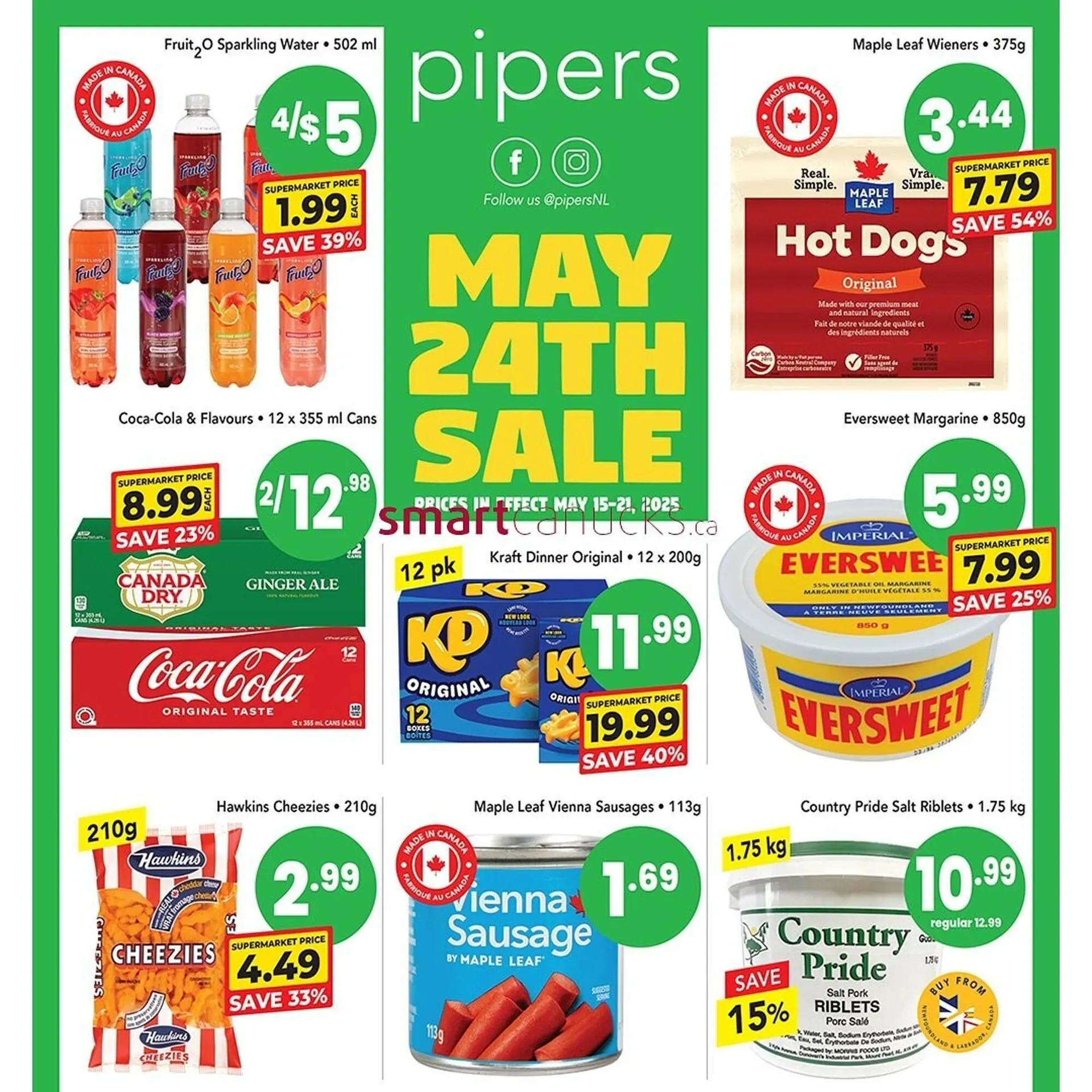 Pipers flyer from May 15 to May 22 2025 - flyer page 1