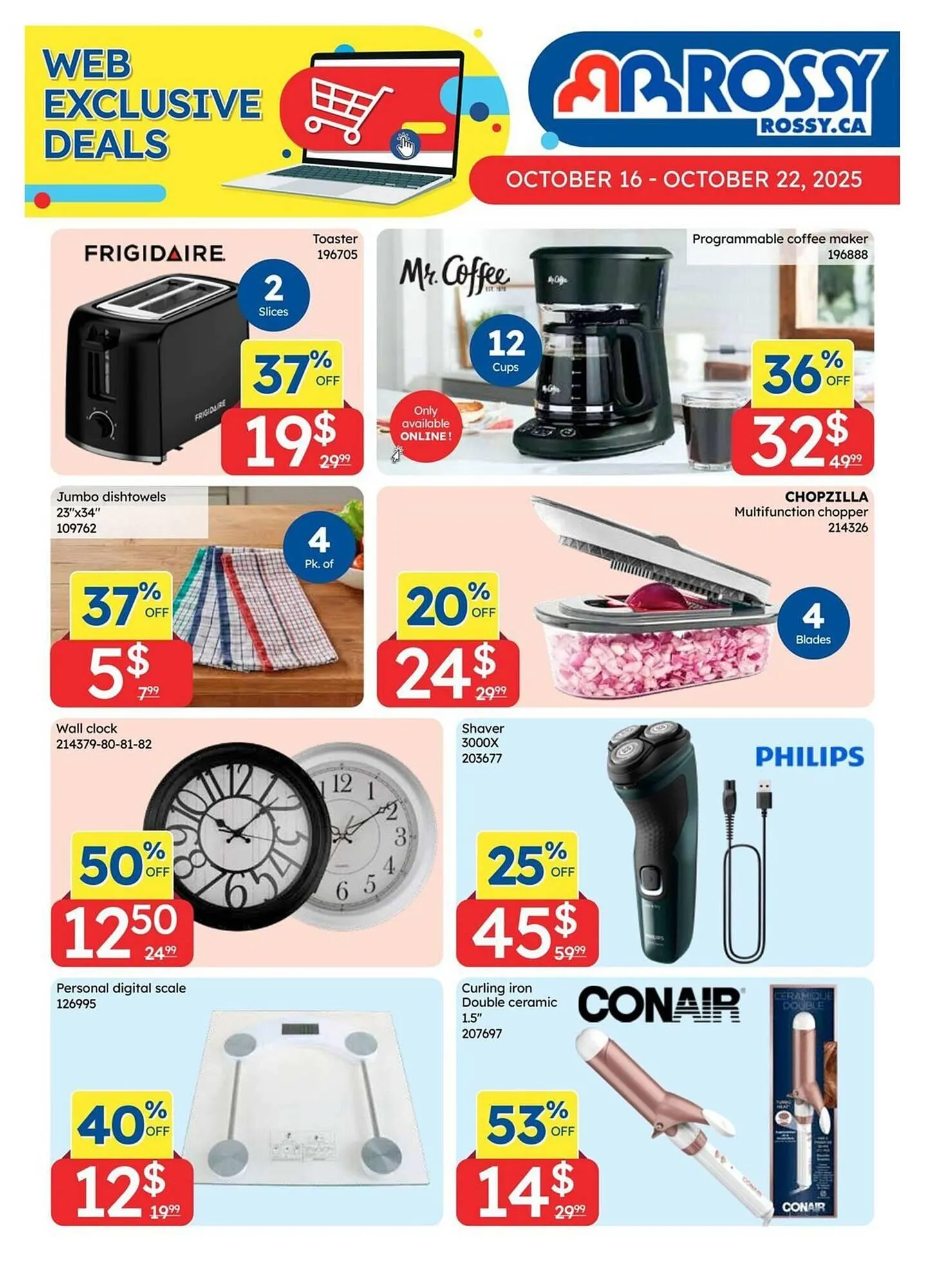 Rossy flyer from October 16 to October 22 2025 - flyer page 1