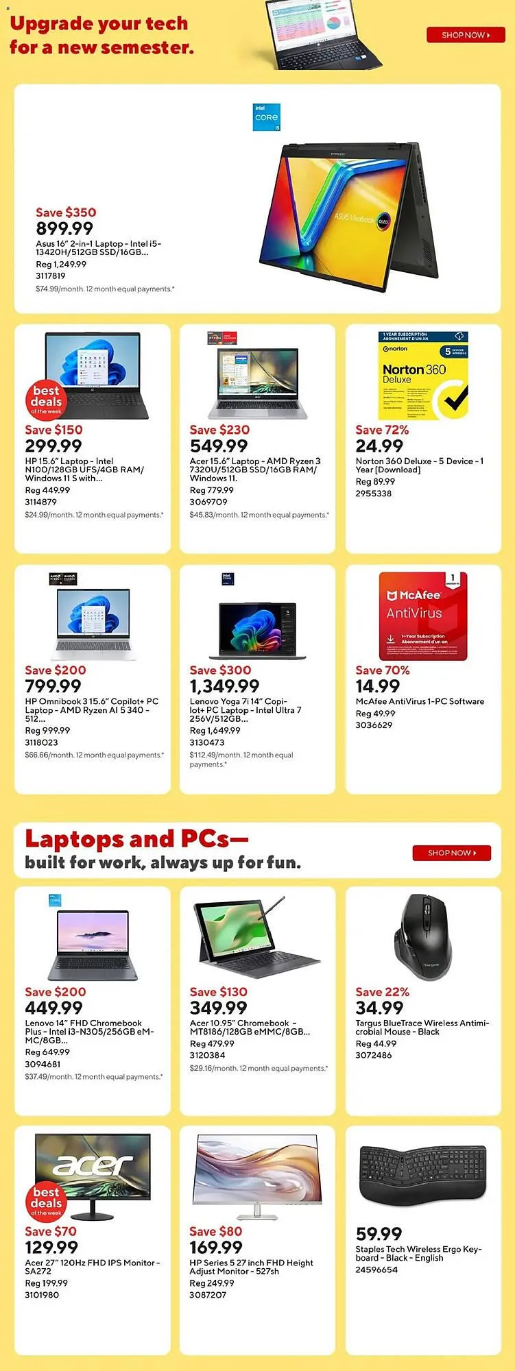 Staples flyer from January 9 to January 16 2026 - flyer page 3