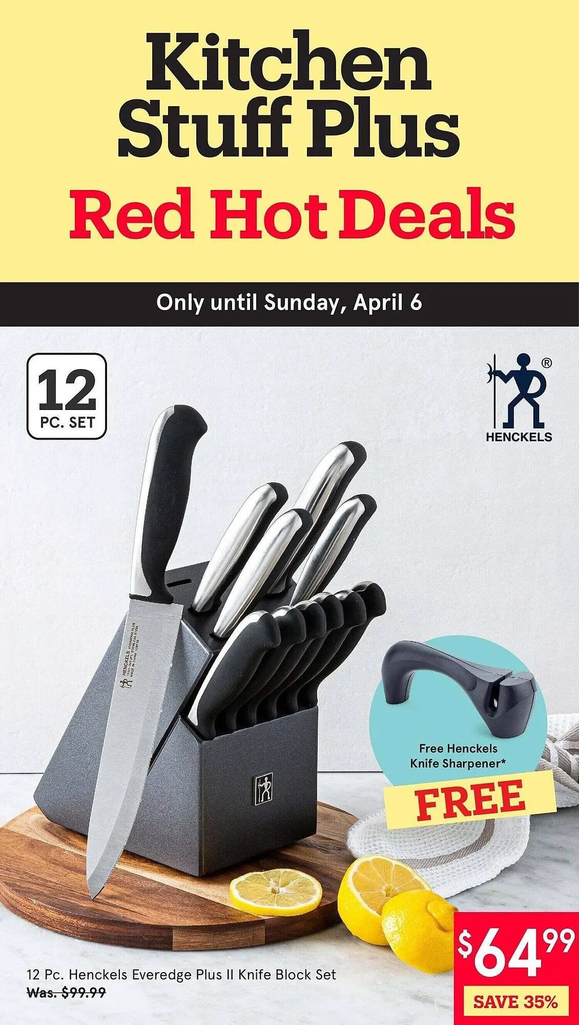 Kitchen Stuff Plus flyer from March 31 to April 7 2025 - flyer page 1