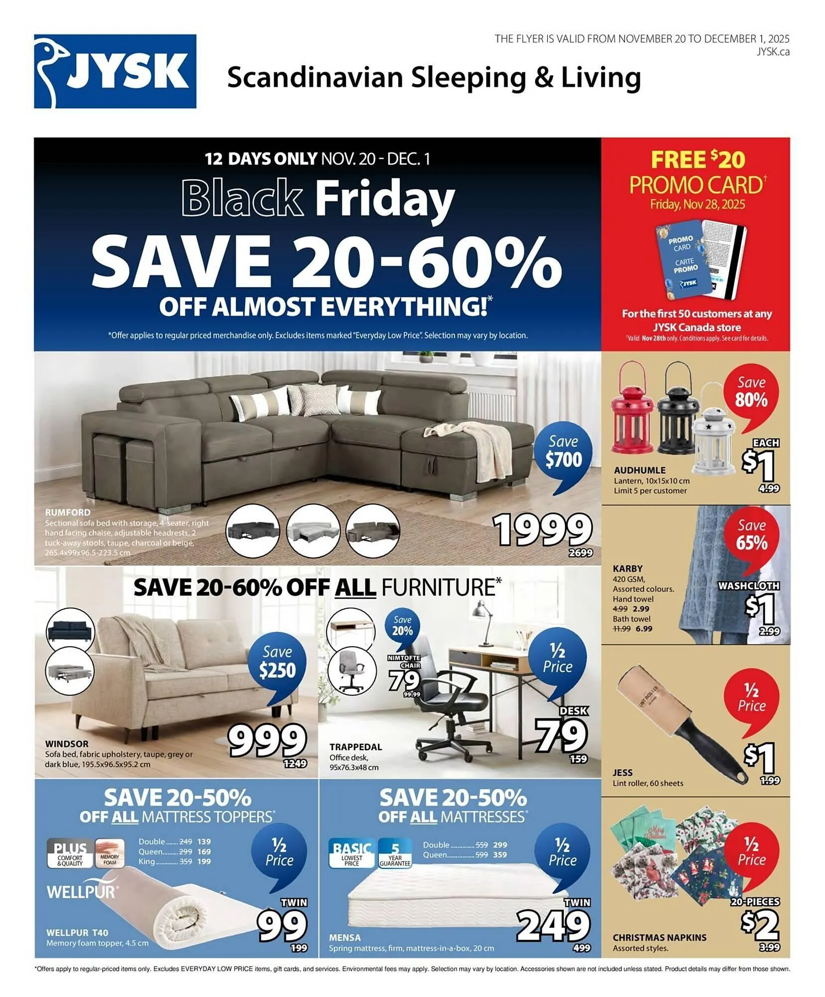 JYSK flyer from November 20 to November 27 2025 - flyer page 1