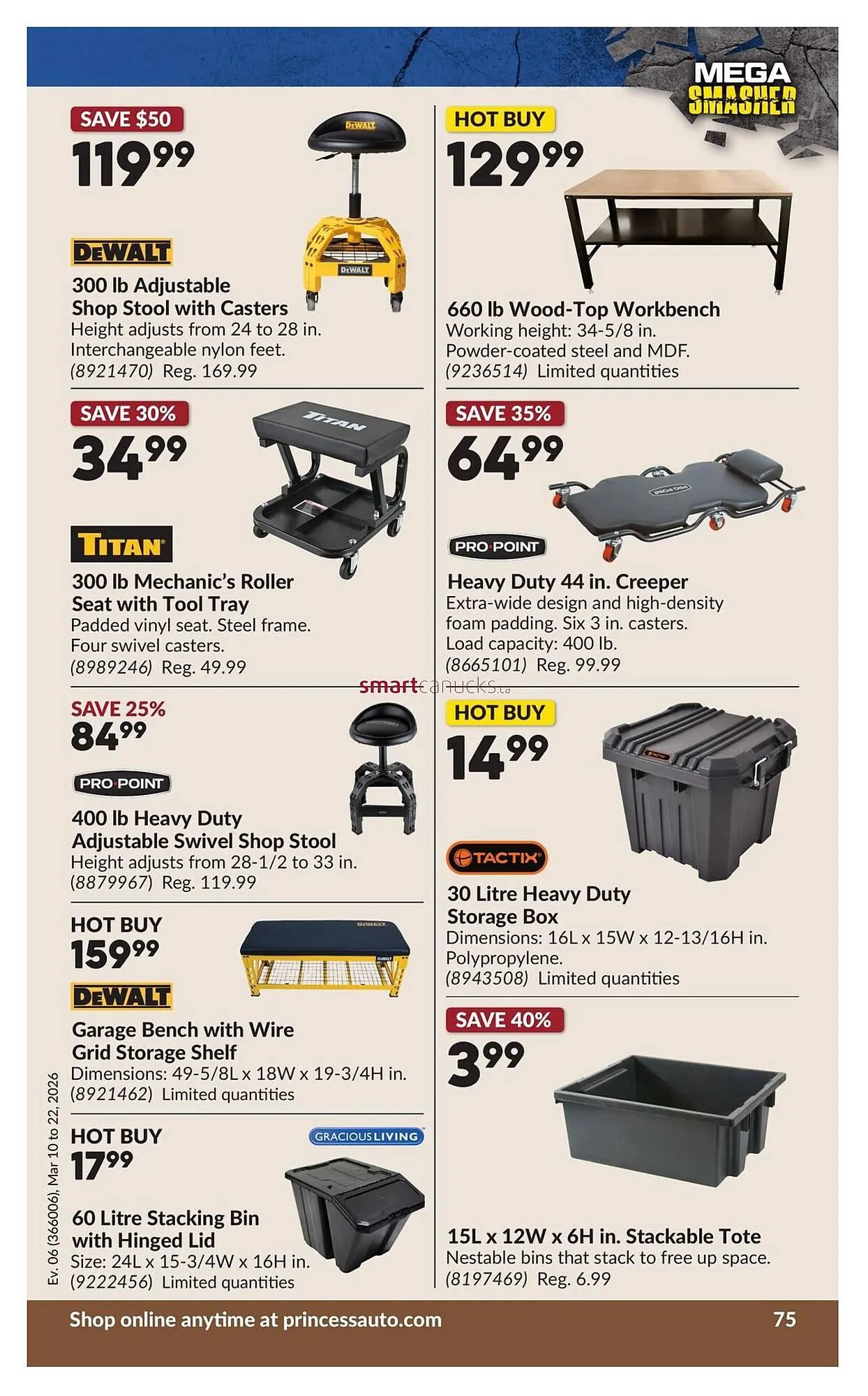 Princess Auto flyer from March 10 to March 22 2026 - flyer page 80