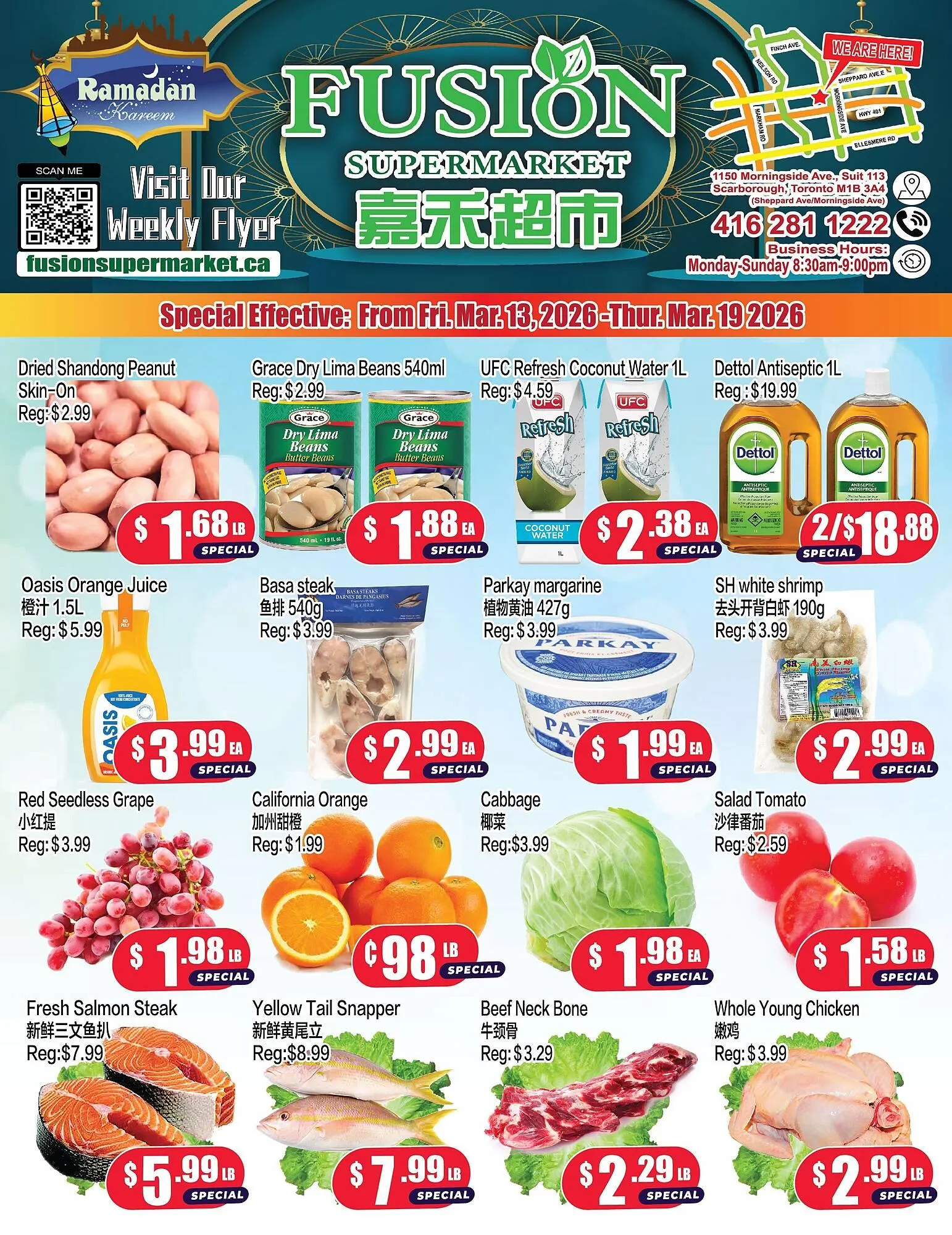 Fusion Supermarket flyer from March 13 to March 19 2026 - flyer page 1
