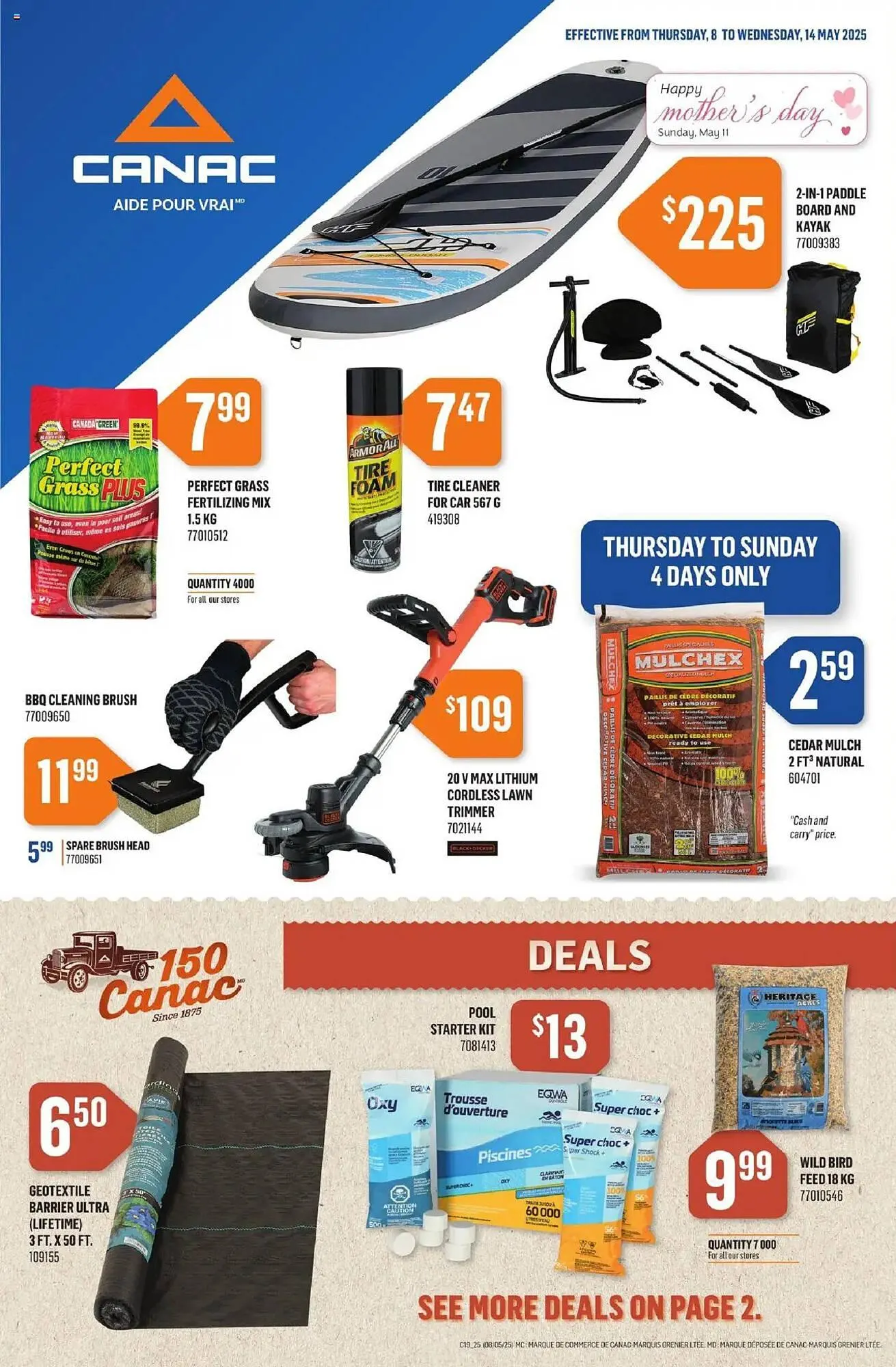 Canac flyer from May 8 to May 14 2025 - flyer page 1
