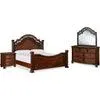 Lavinton 6 Piece Queen Poster Bedroom - Brown