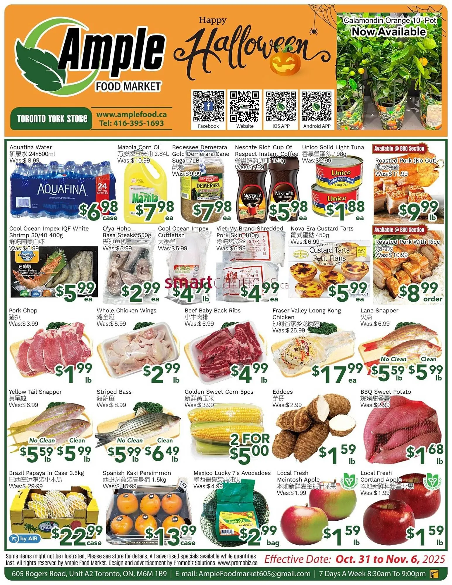 Ample Food Market flyer from October 31 to November 6 2025 - flyer page 1