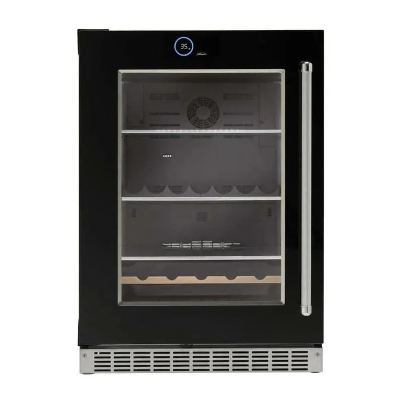 SILHOUETTE Centre de boissons 24 po Noir 24" - SRVBC050L