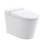 Orbit 1-Piece 1.1/1.6 GPF Dual Flush Elongated Tankless Smart Toilet in White