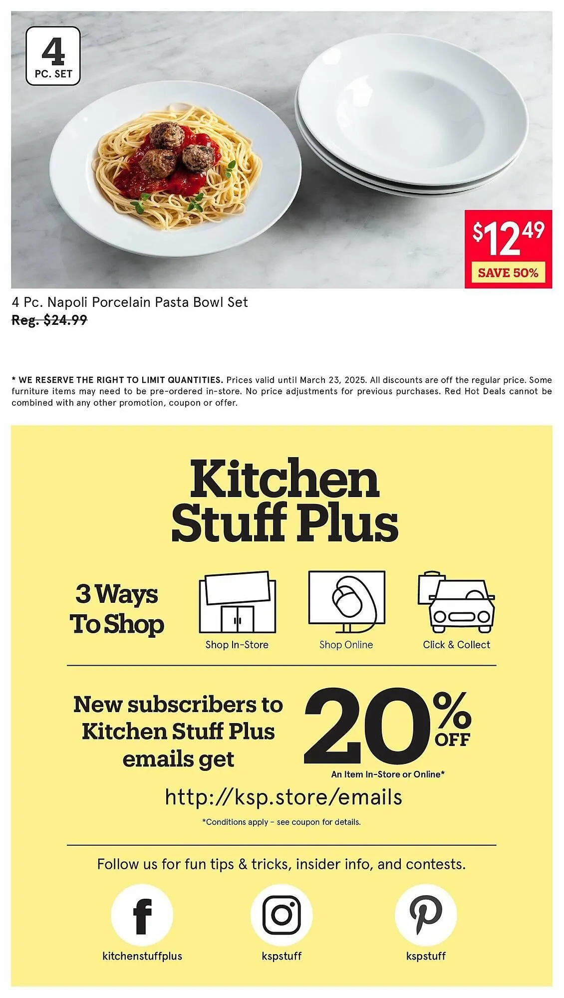 Kitchen Stuff Plus flyer from March 17 to March 24 2025 - flyer page 7