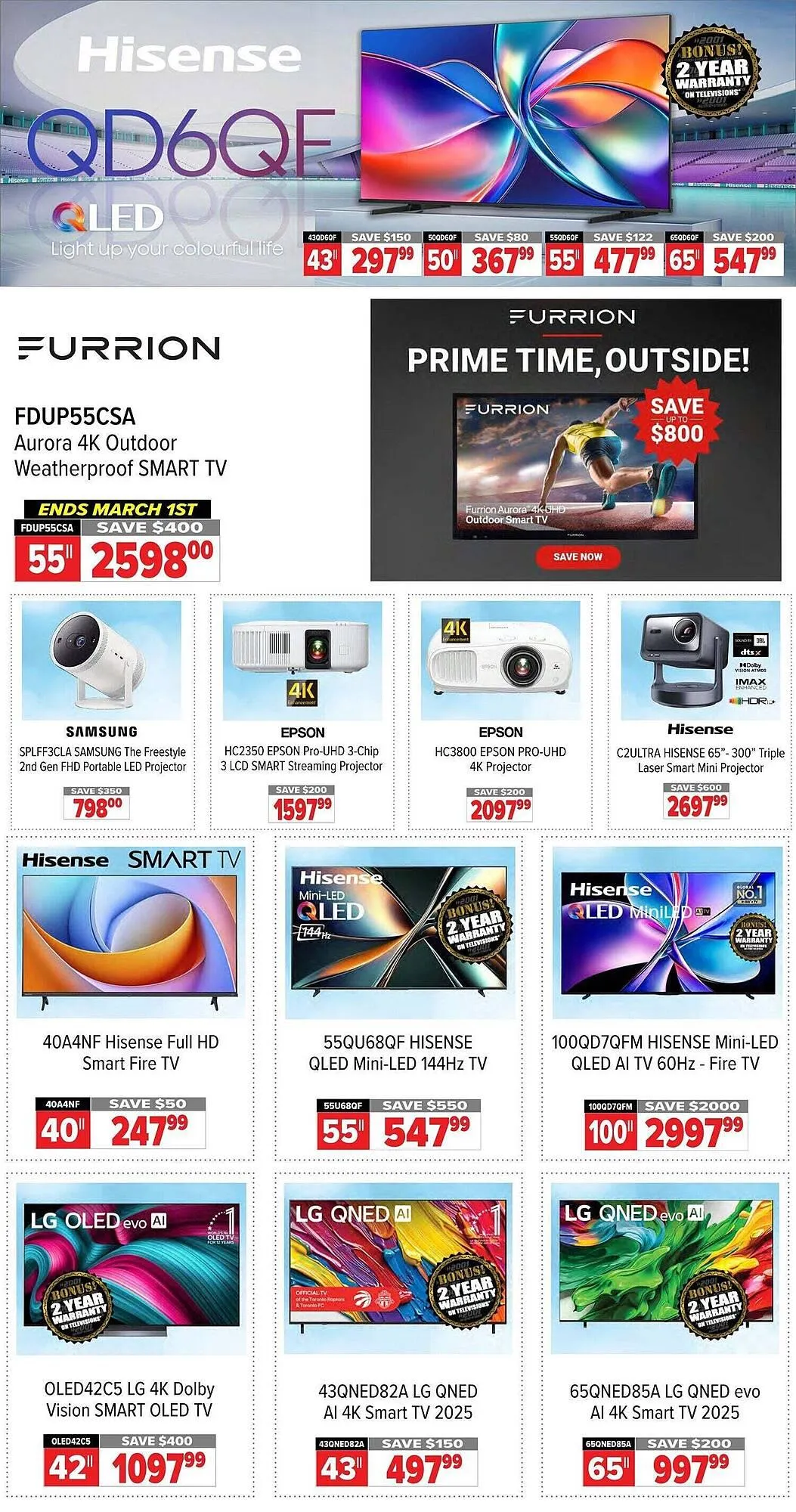 2001 Audio Video flyer from February 27 to March 5 2026 - flyer page 2