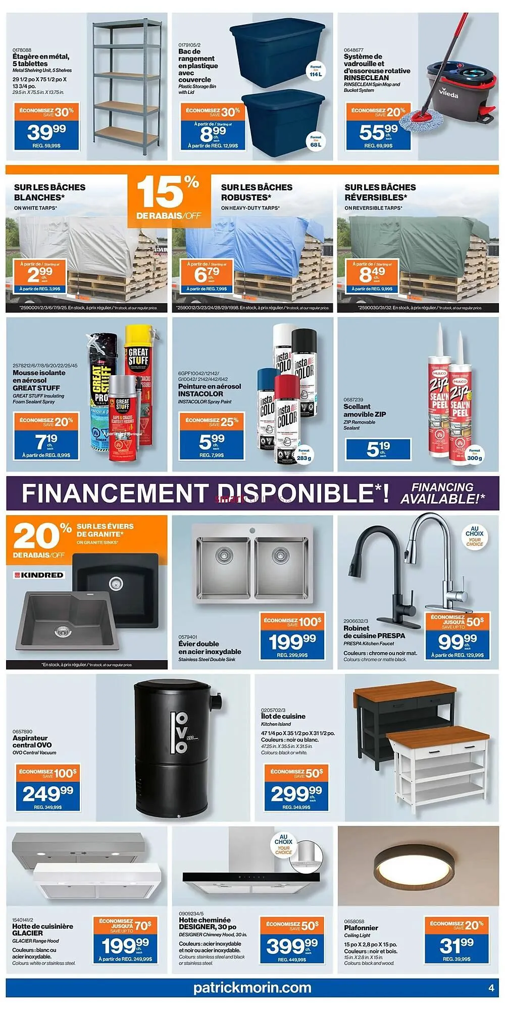 Patrick Morin flyer from October 2 to October 15 2025 - flyer page 4