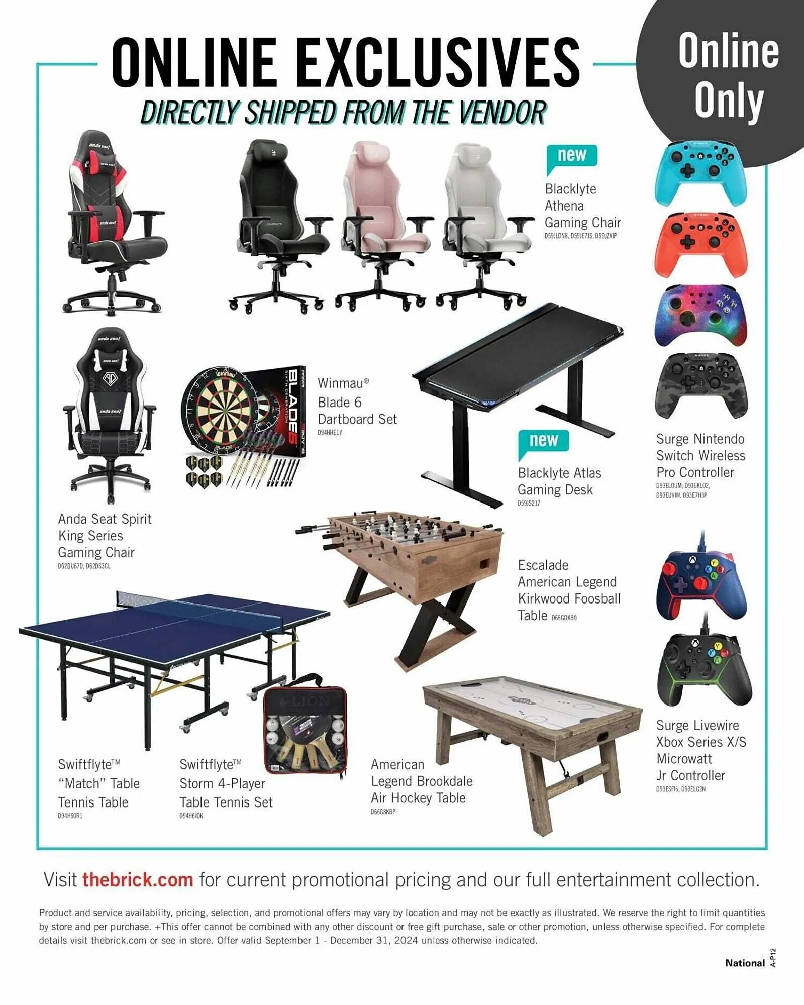 The Brick flyer from September 1 to January 1 2025 - flyer page 12