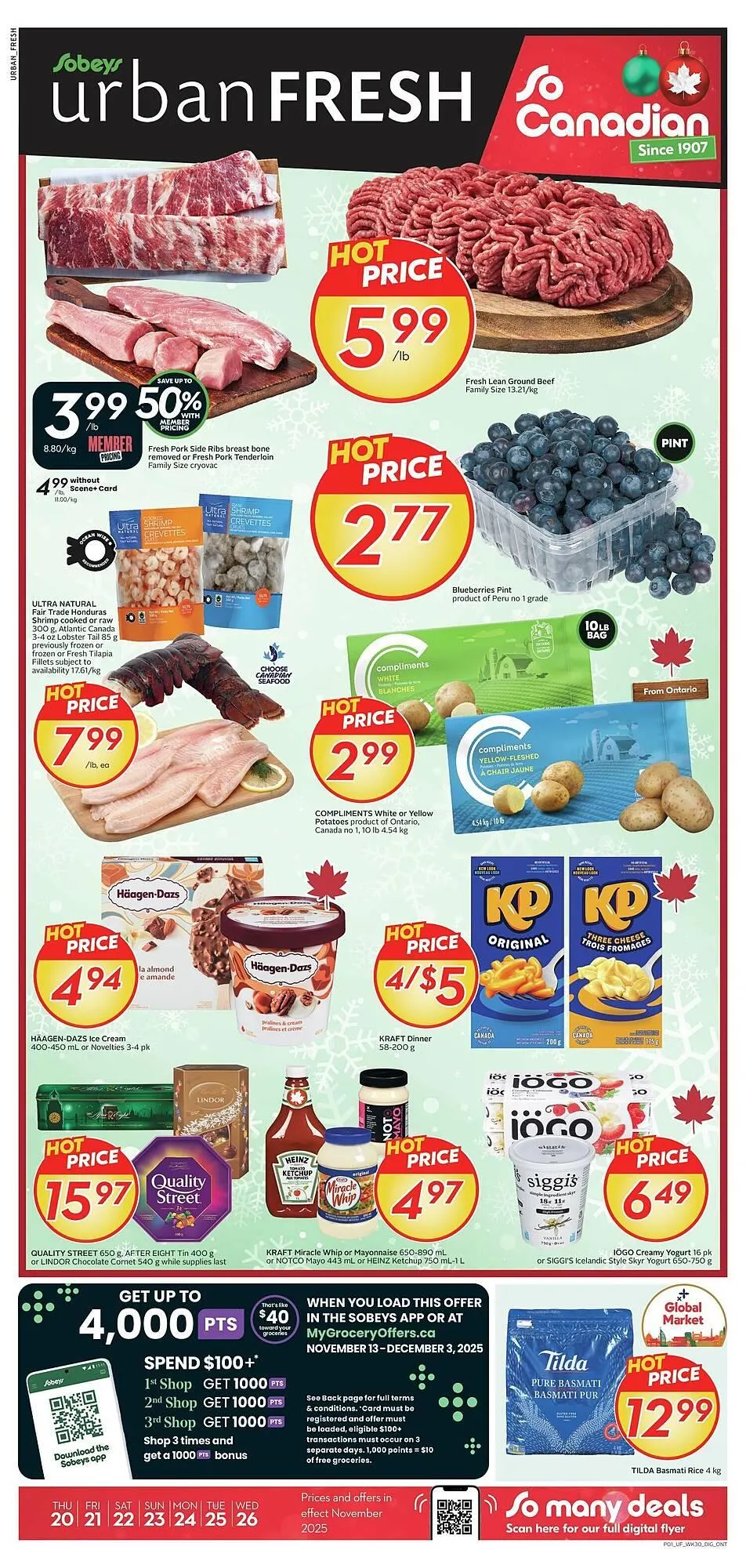 Sobeys flyer from November 20 to November 27 2025 - flyer page 1