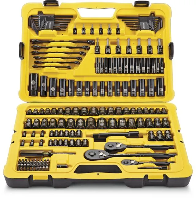 Stanley Professional Grade Black Chrome Socket Set, 183-pc, SAE/Metric