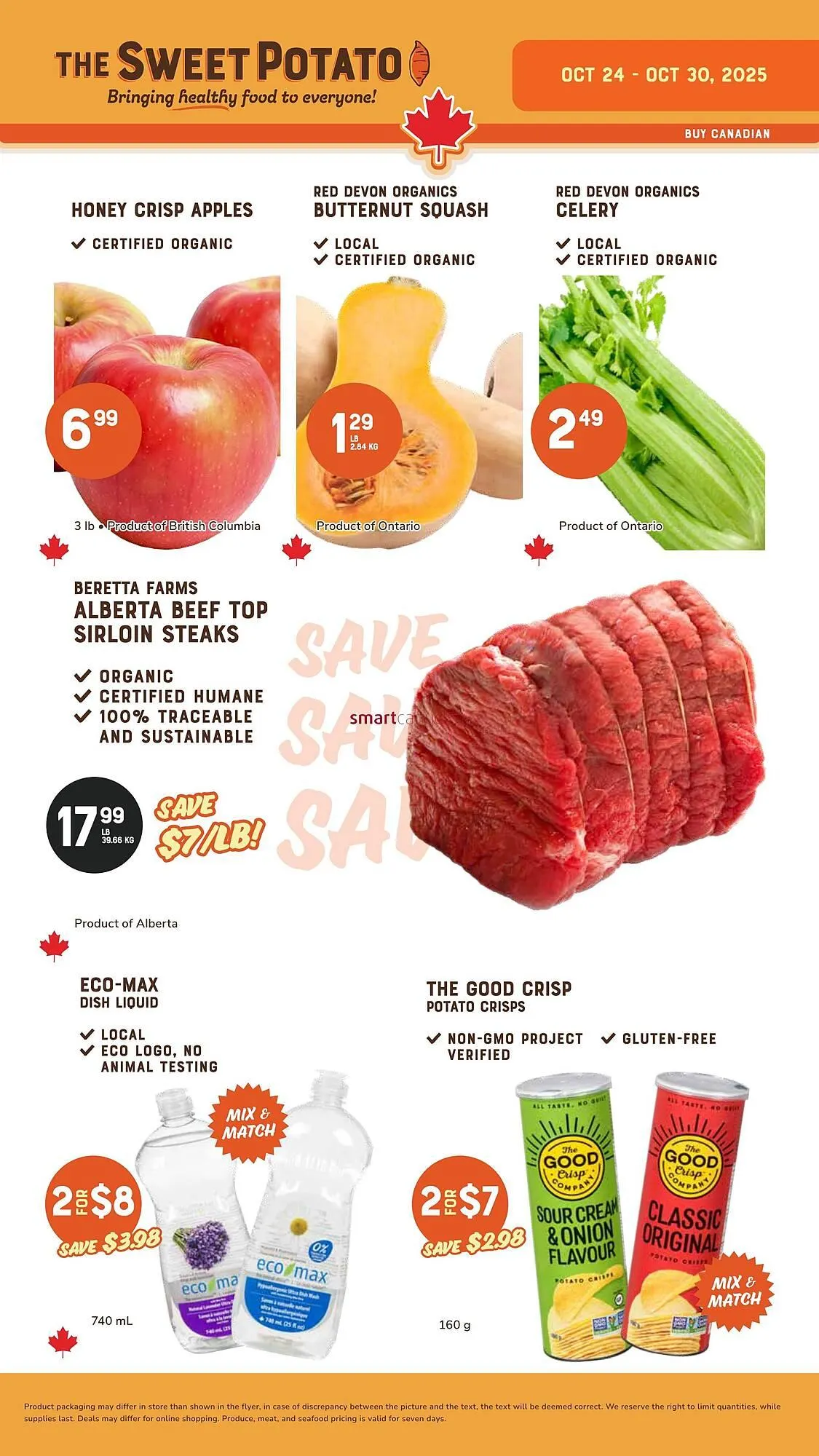 The Sweet Potato flyer from October 24 to October 30 2025 - flyer page 1