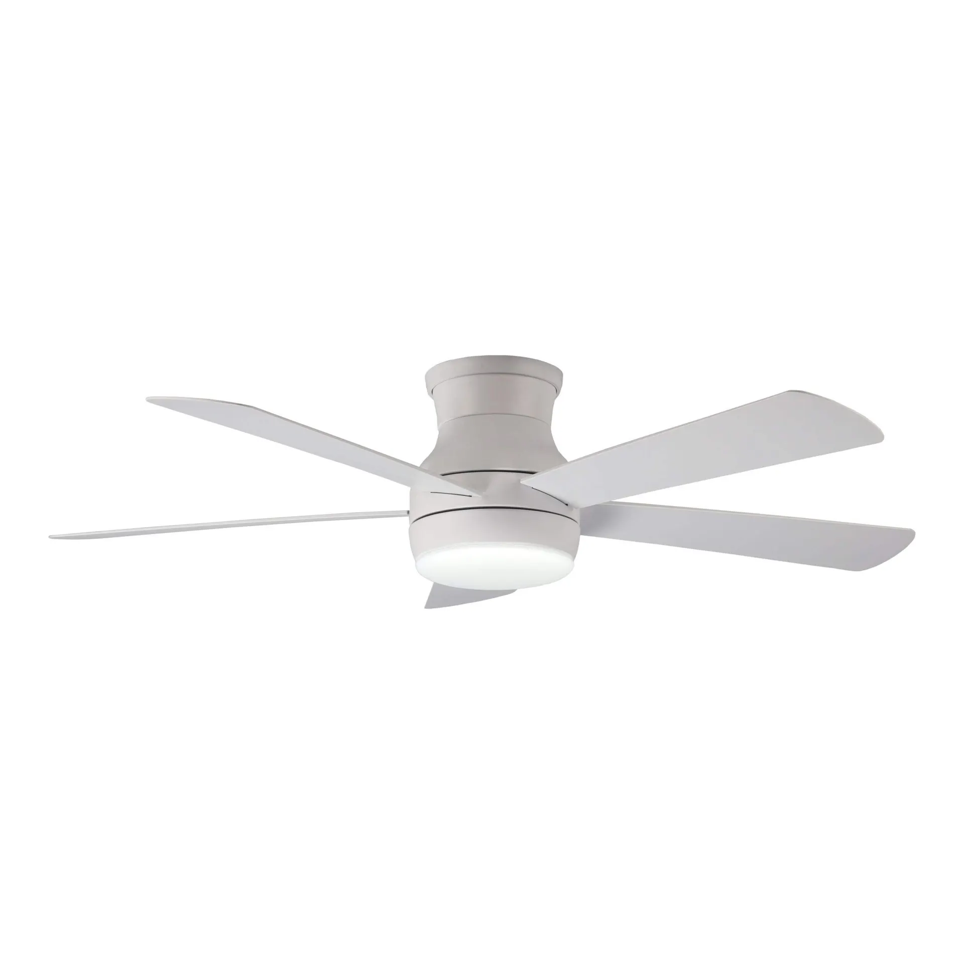 NOMA Marley 5-Reversible Blade 6-Speed Ceiling Fan with Dimmable LED Light & Remote, 52-in, White