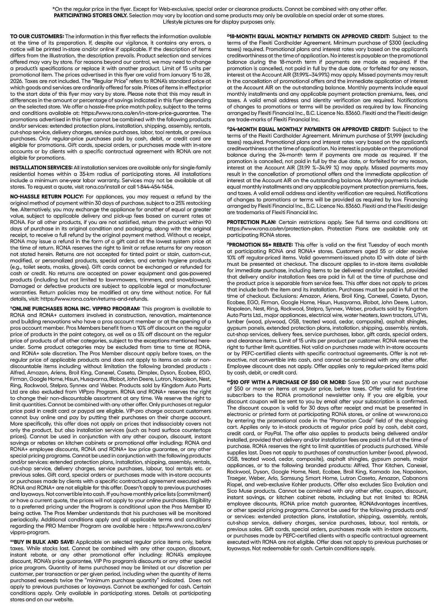 RONA flyer from January 16 to January 23 2026 - flyer page 12