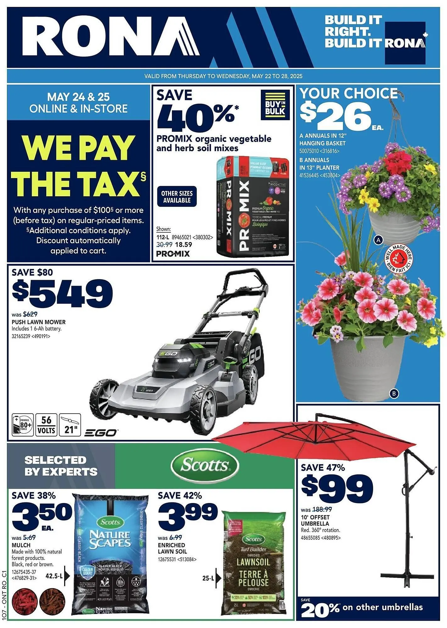 RONA flyer from May 23 to May 30 2025 - flyer page 1