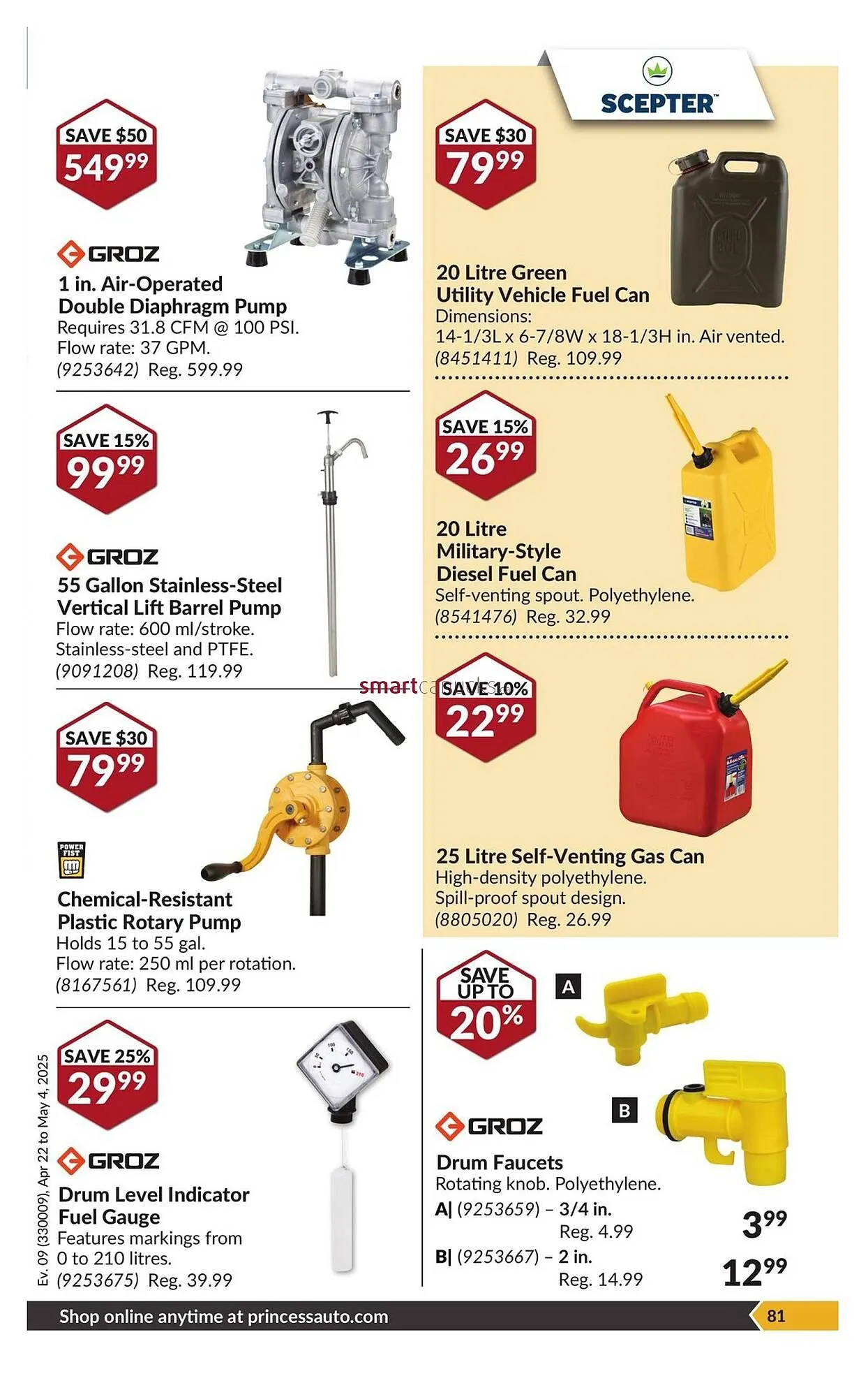 Princess Auto flyer from April 18 to April 24 2025 - flyer page 86