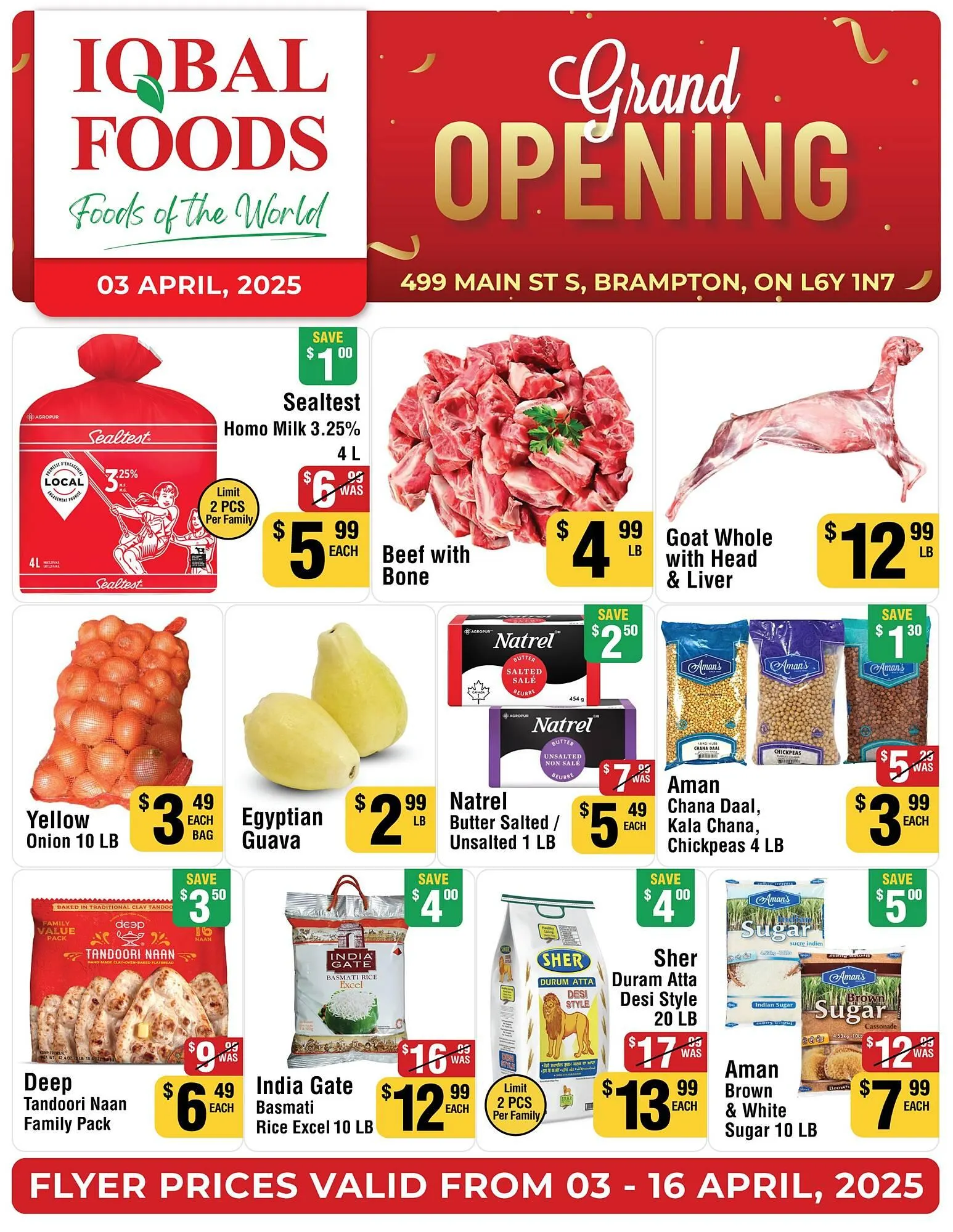 Iqbal Foods flyer from April 3 to April 16 2025 - flyer page 1