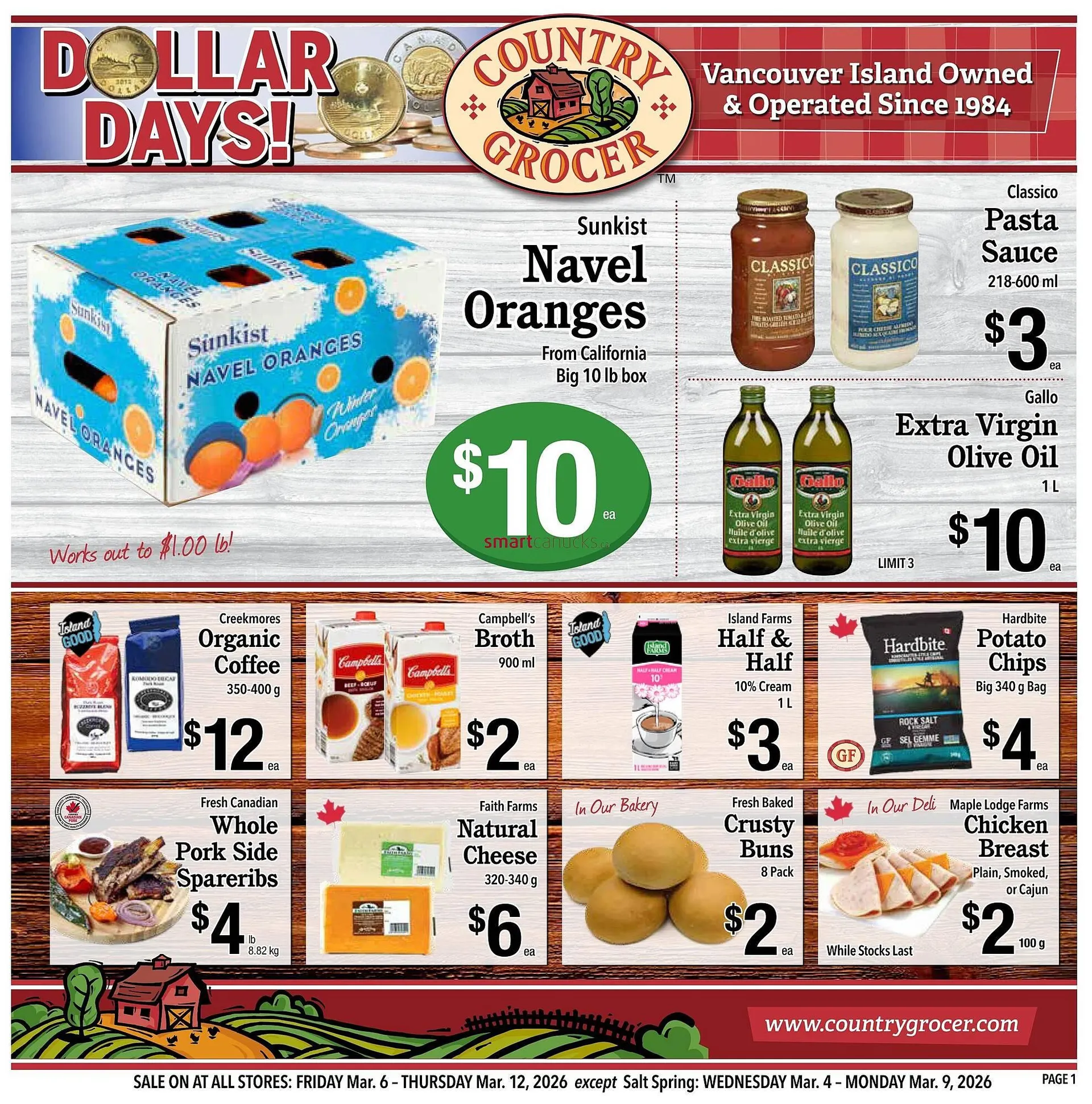 Country Grocer flyer from March 6 to March 12 2026 - flyer page 1