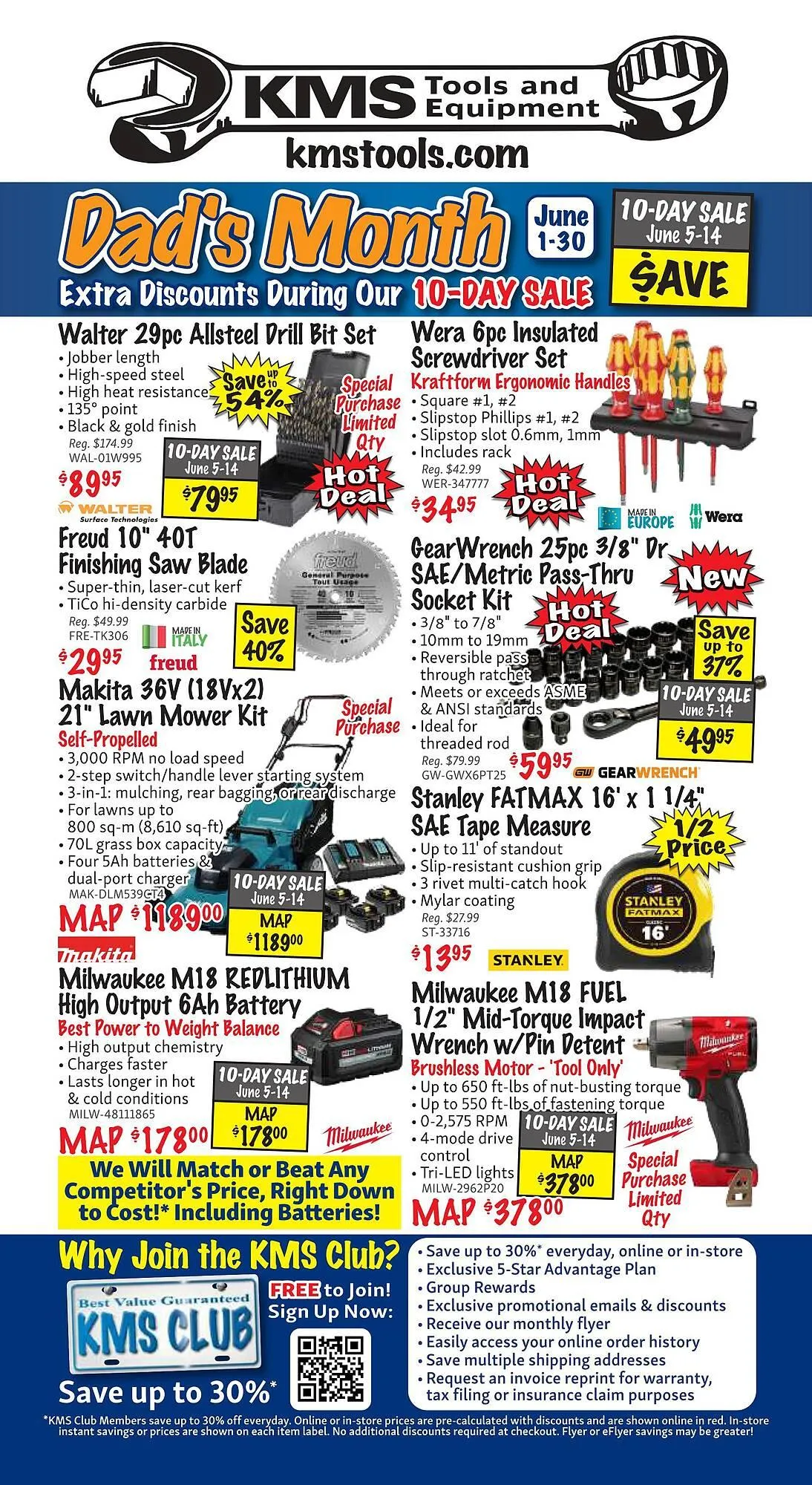 KMS Tools flyer from June 1 to June 30 2025 - flyer page 48