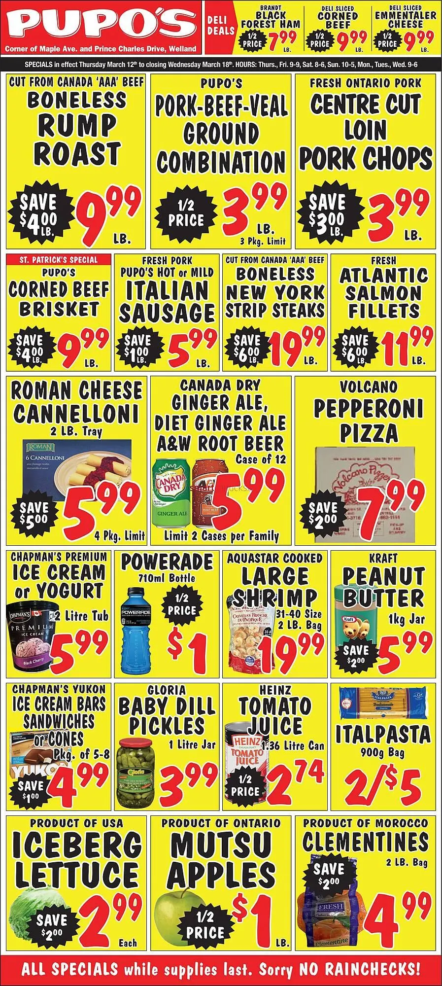 Pupo's Food Market flyer from March 12 to March 18 2026 - flyer page 1