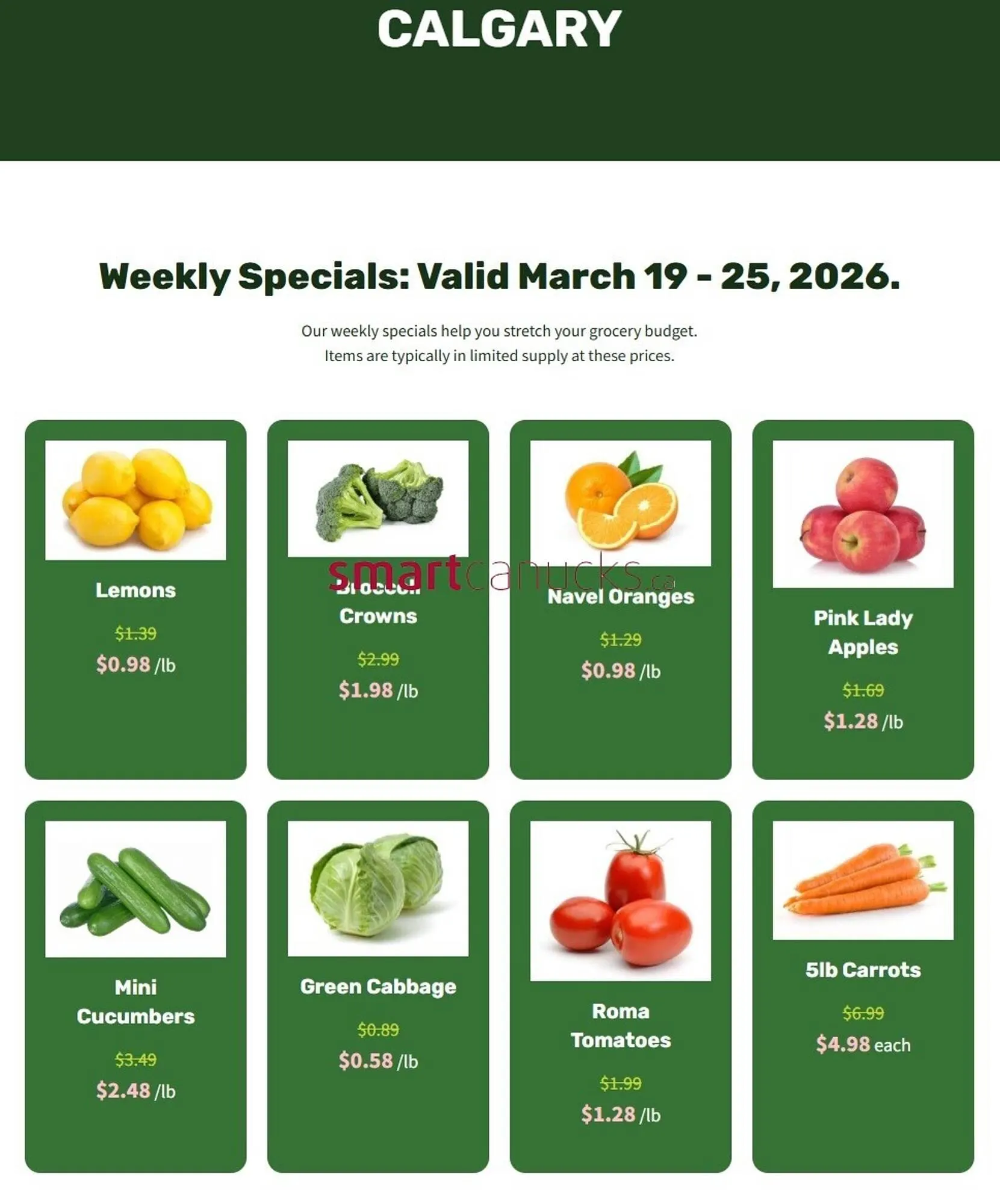 H&W Produce flyer from March 19 to March 25 2026 - flyer page 1