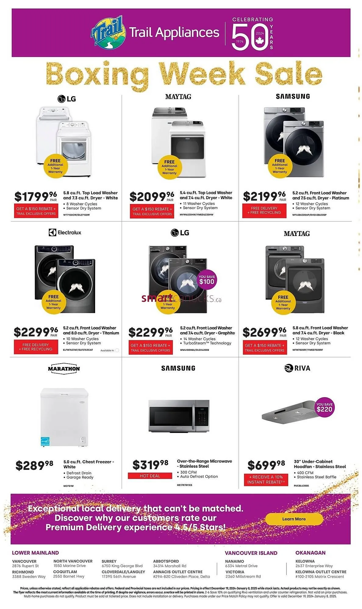 Trail Appliances flyer from January 1 to February 28 2025 - flyer page 8