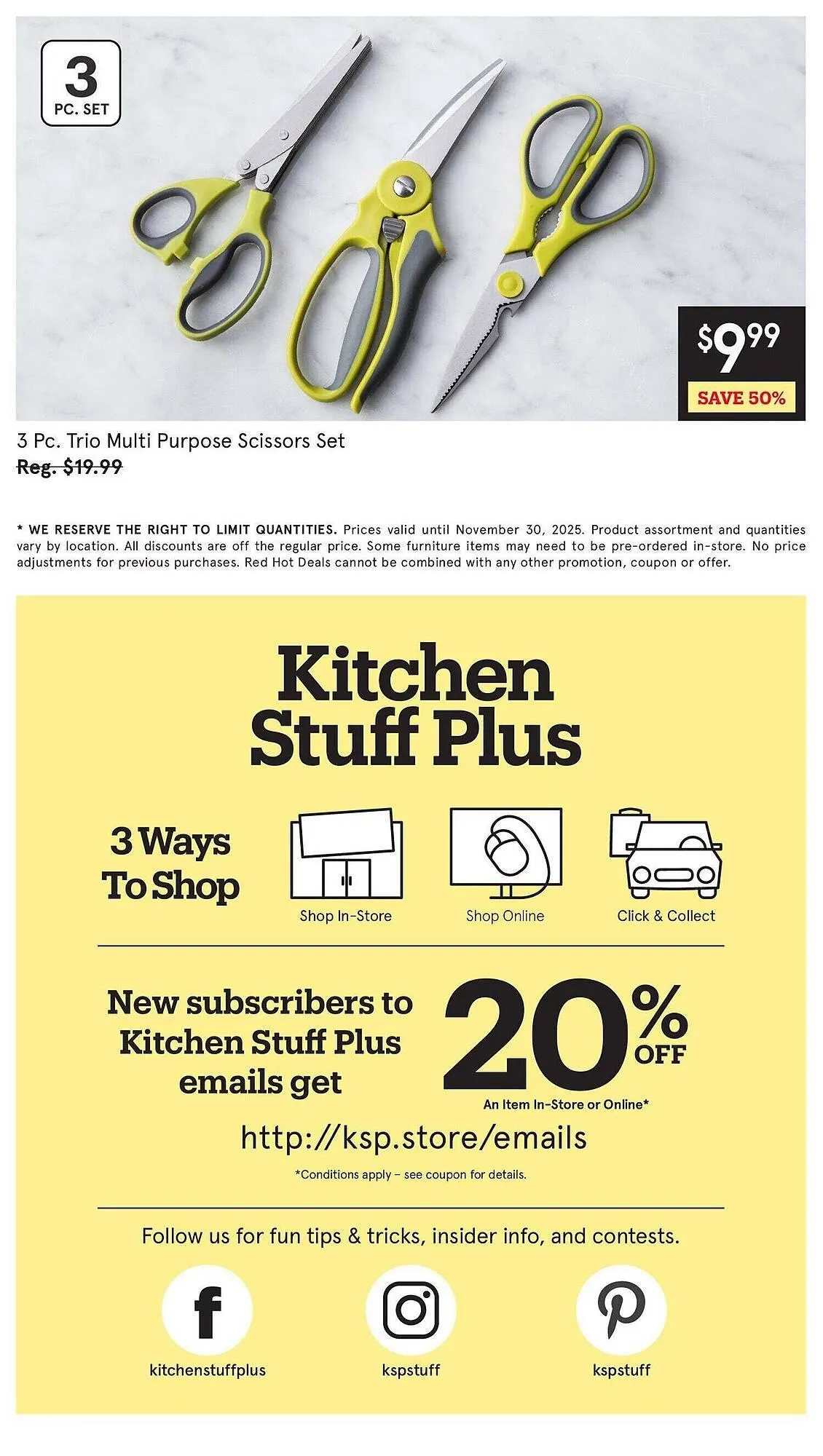 Kitchen Stuff Plus flyer from November 24 to December 1 2025 - flyer page 9
